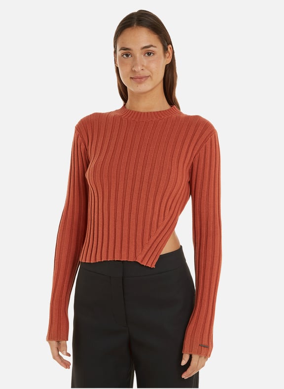 Pull calvin klein femme rouge hotsell