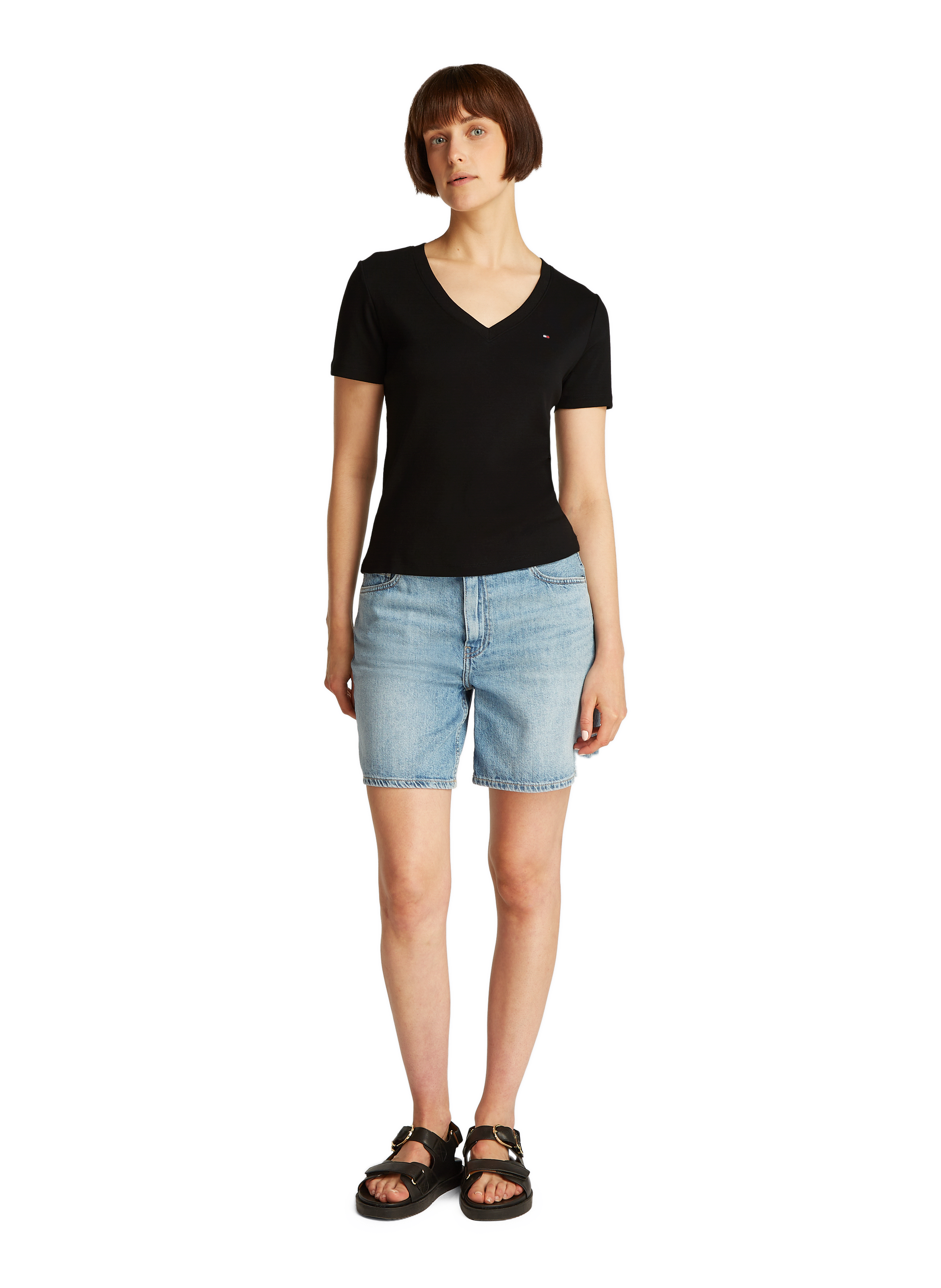 T-shirt en coton TOMMY HILFIGER Noir