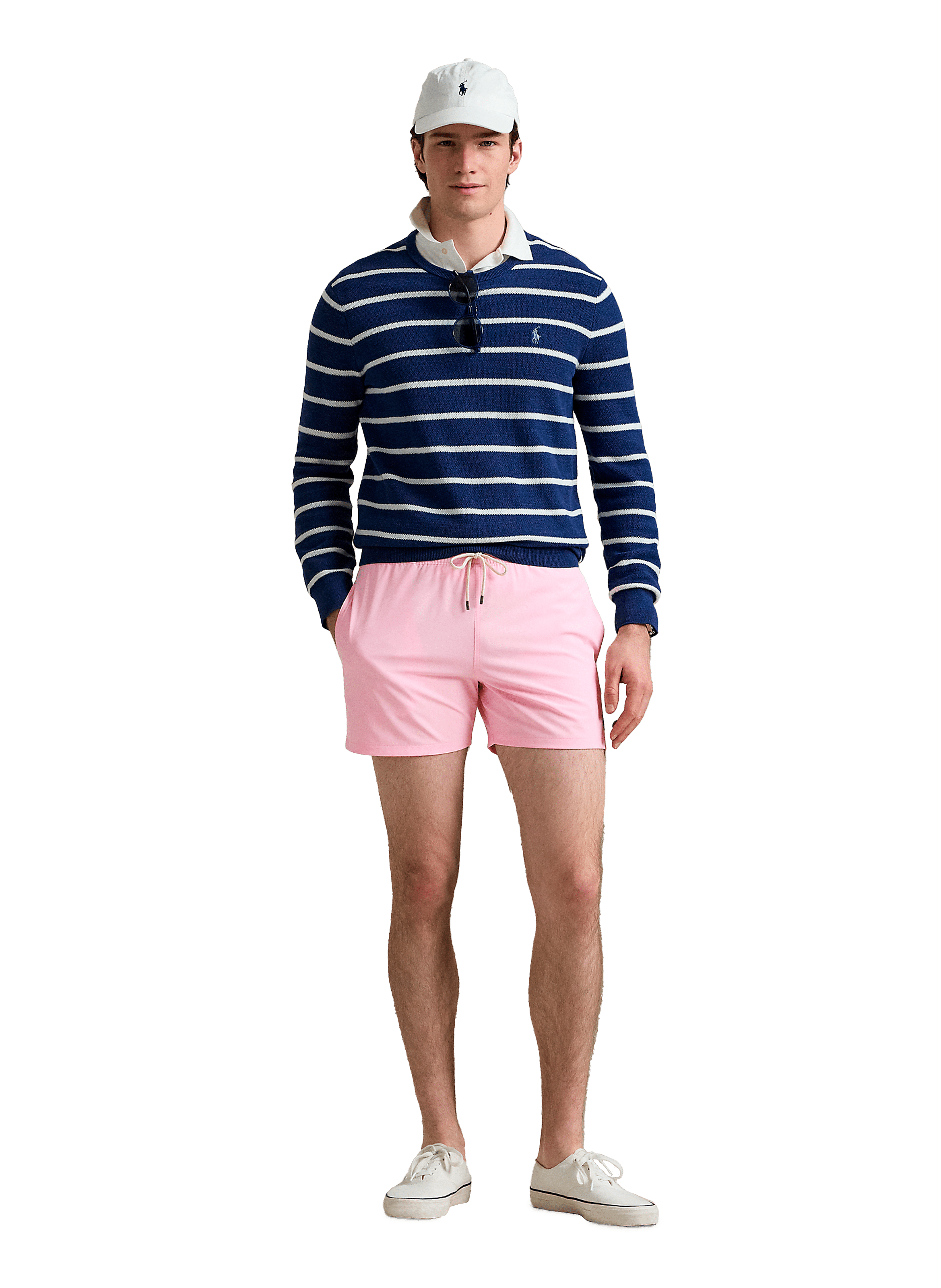 Short de bain uni POLO RALPH LAUREN Rose