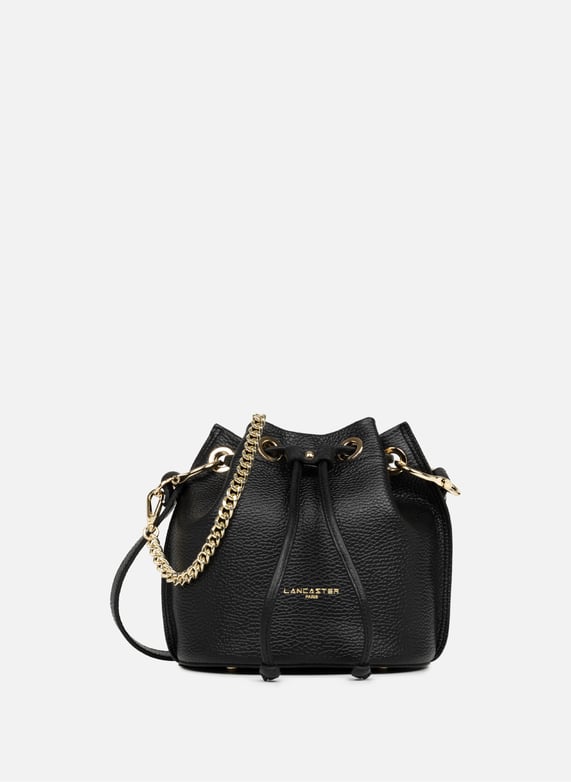 Petit sac bourse - alba double | Noir by LANCASTER Petit sac bourse - alba double Noir