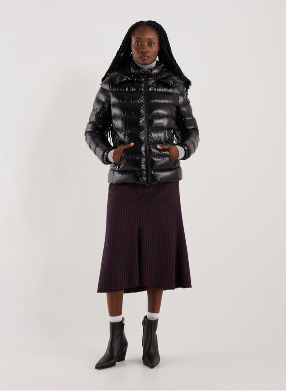 Doudoune matelassée à capuche | Noir by MONCLER Doudoune matelassée à capuche Noir