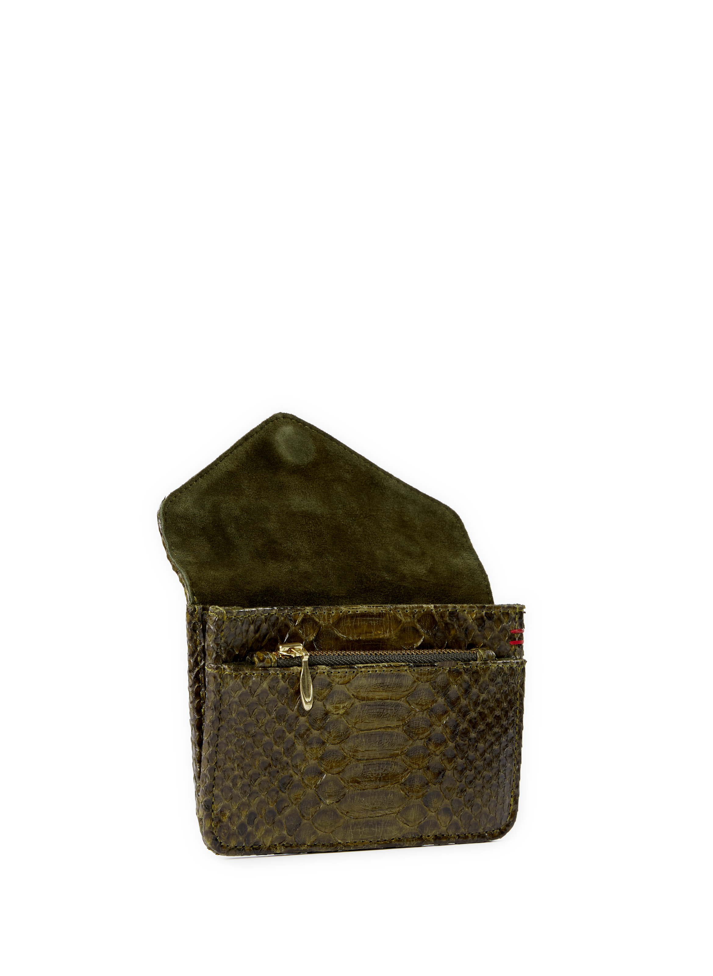 Porte-cartes Alex en cuir CLARIS VIROT Vert