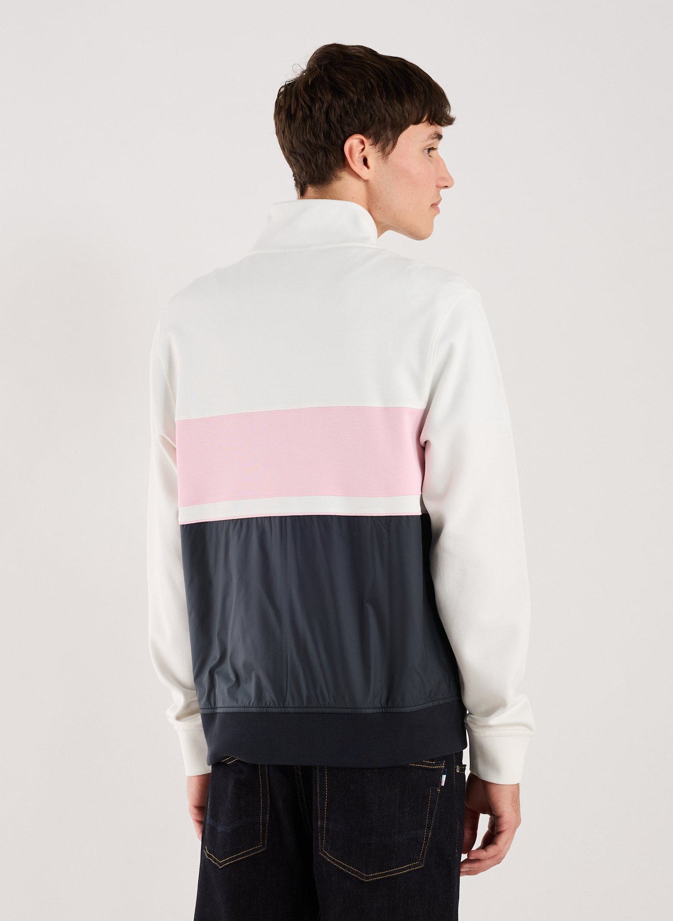 Cotton-blend zip-up sweatshirt EDEN PARK Pink