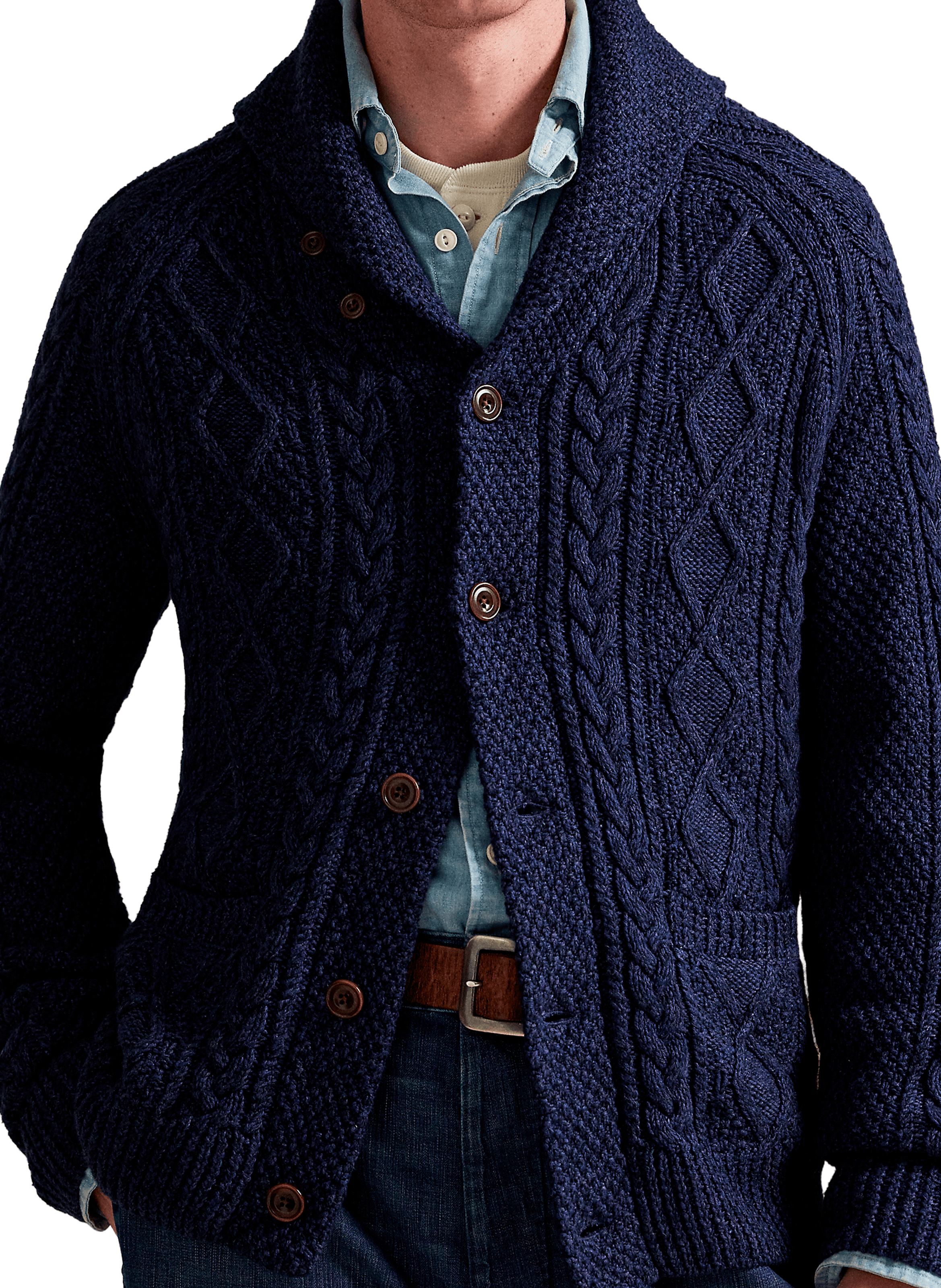 Straight cotton vest POLO RALPH LAUREN Blue