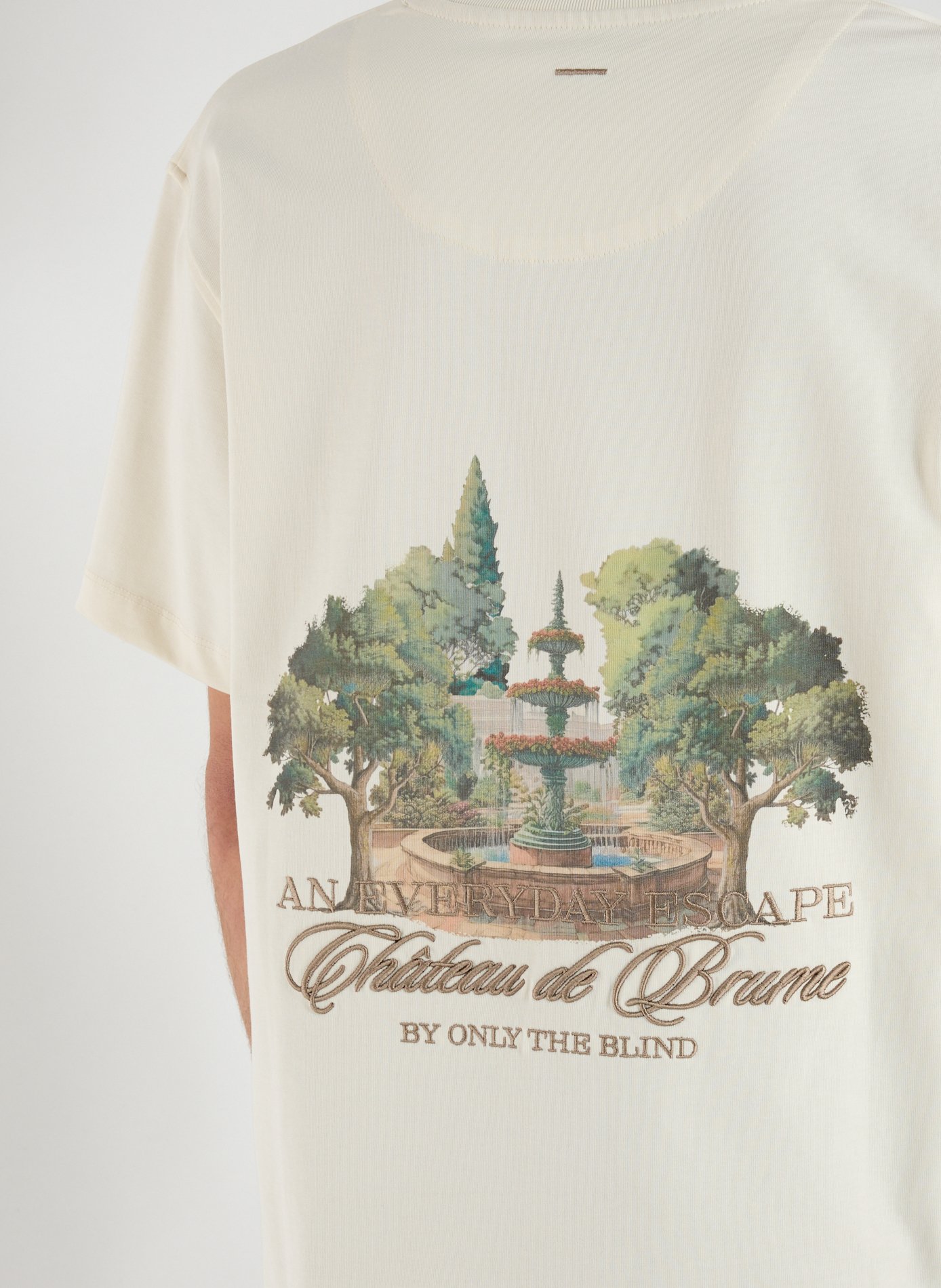 Château de Brume cotton T-shirt ONLY THE BLIND Beige