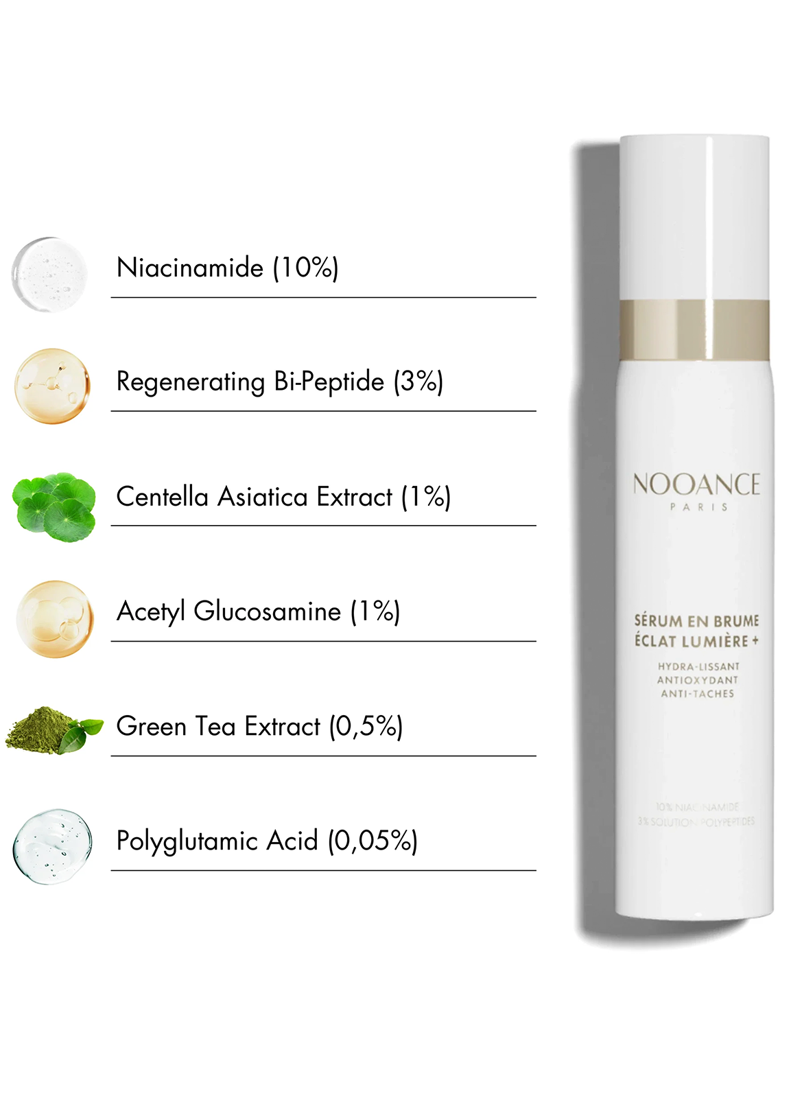 Sérum en brume Eclat Lumière + NOOANCE No color