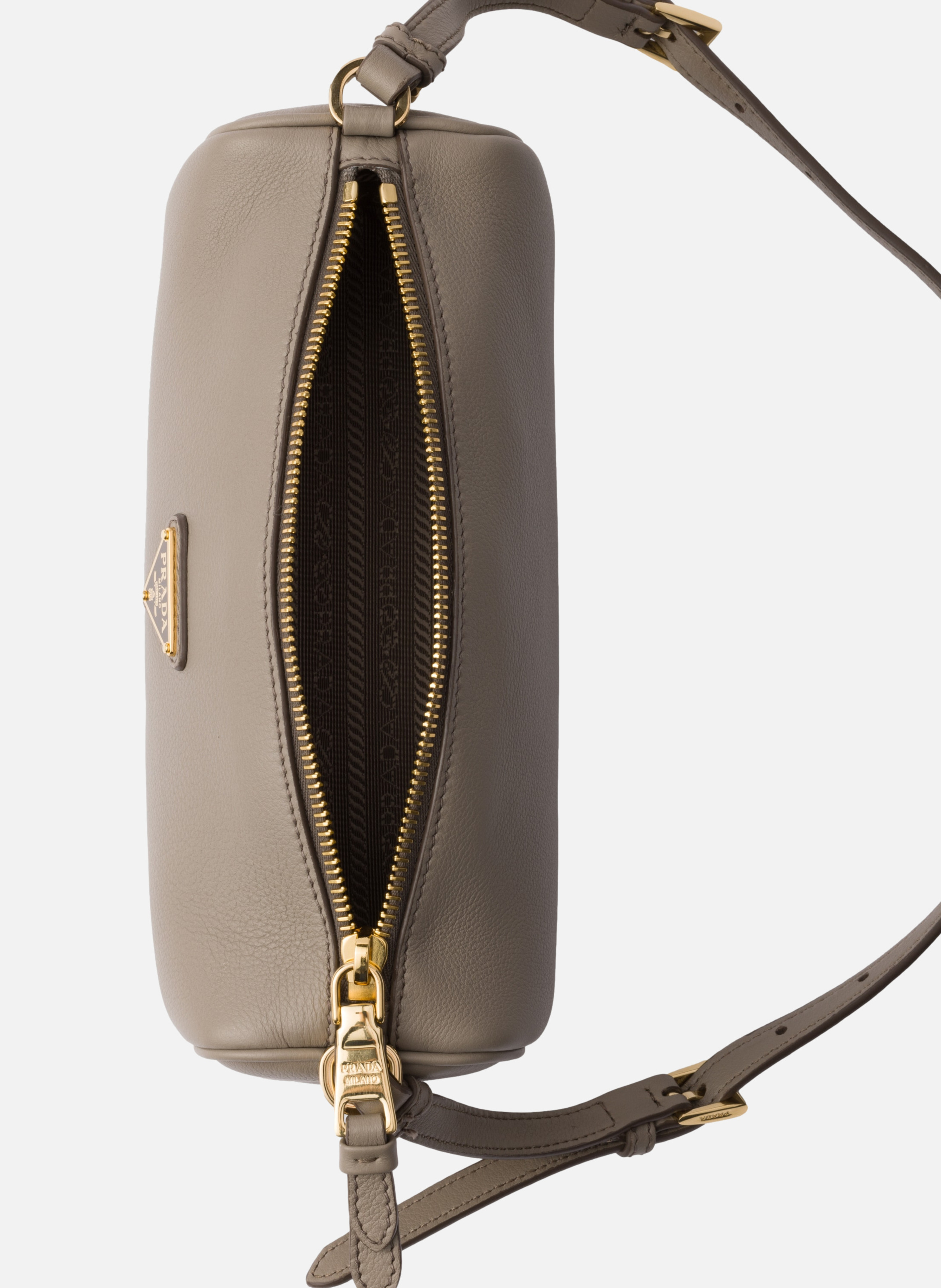 Pochette en cuir PRADA Gris