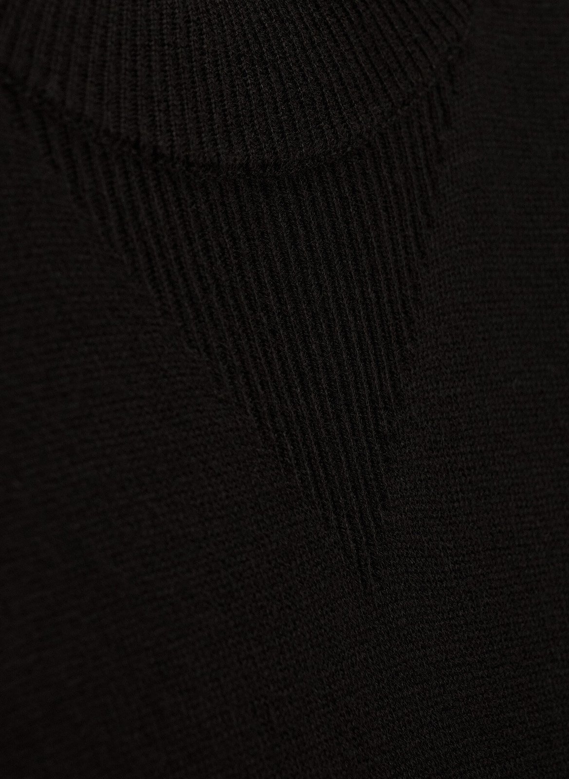 Robe midi col rond en laine mélangée jinna BA&SH Noir