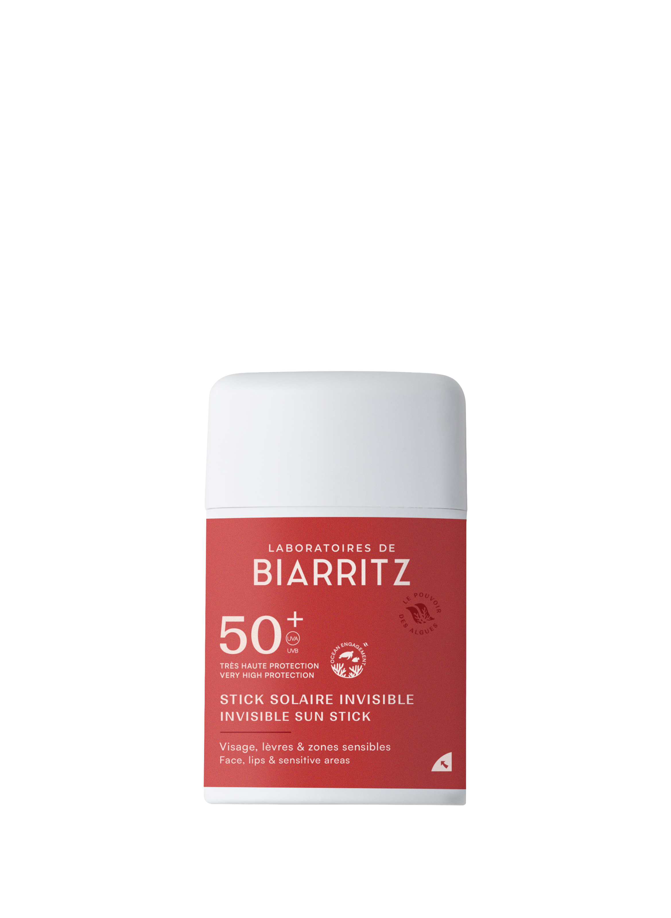 LABORATOIRES DE BIARRITZ Stick solaire invisible SPF50+ No color