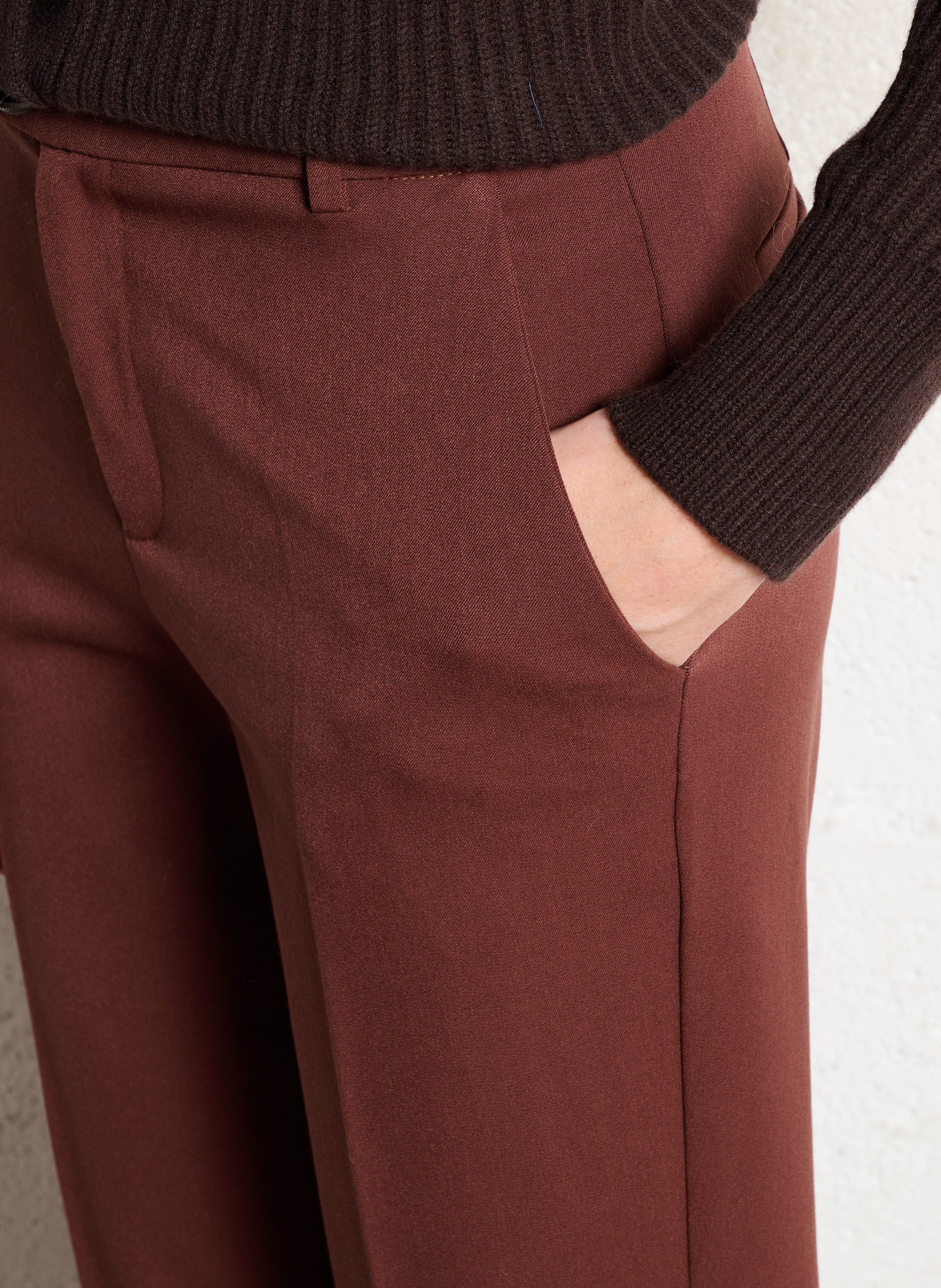 Pantalon droit IKKS Marron