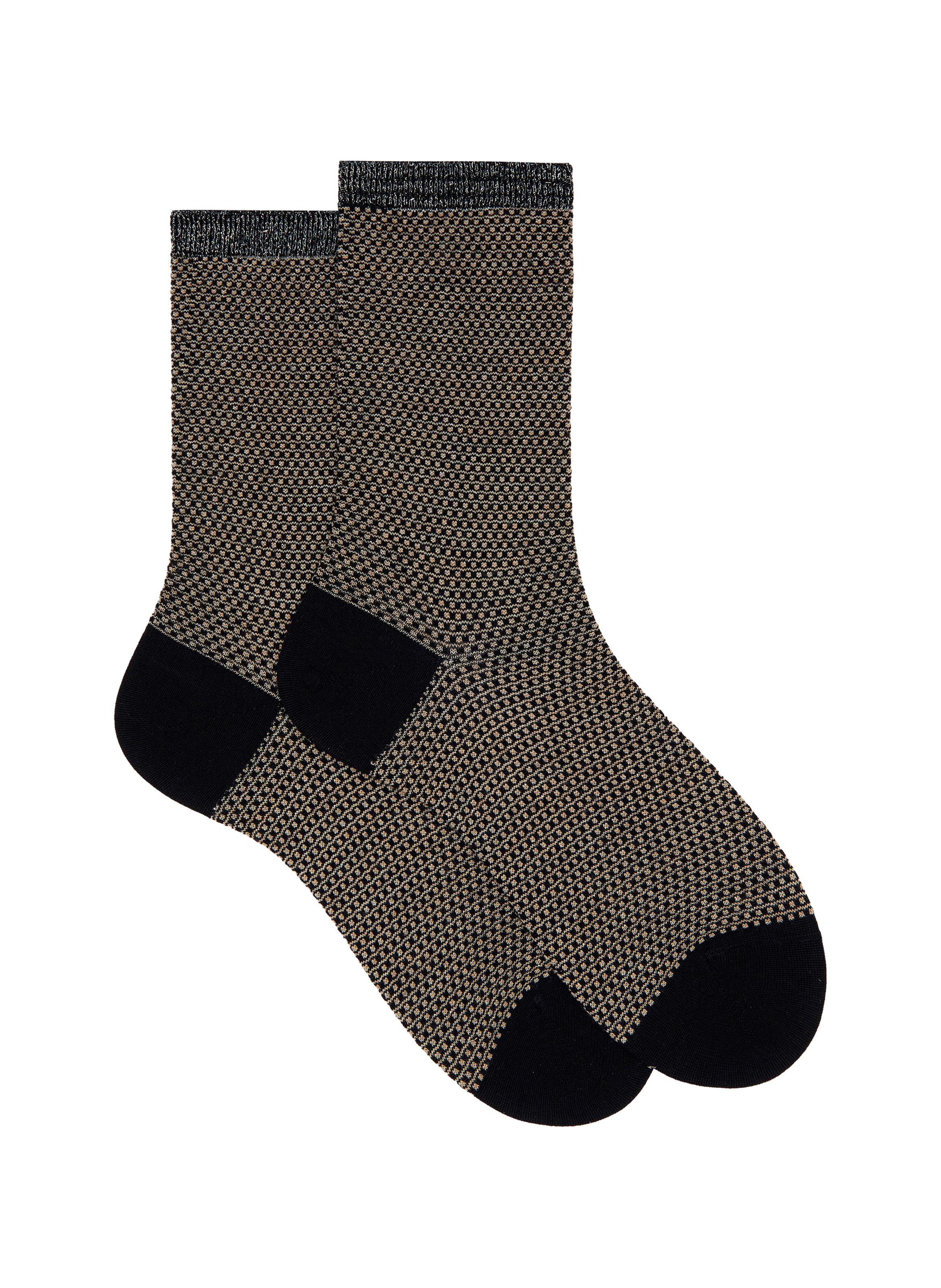 DORÉ DORÉ Metallic socks Black