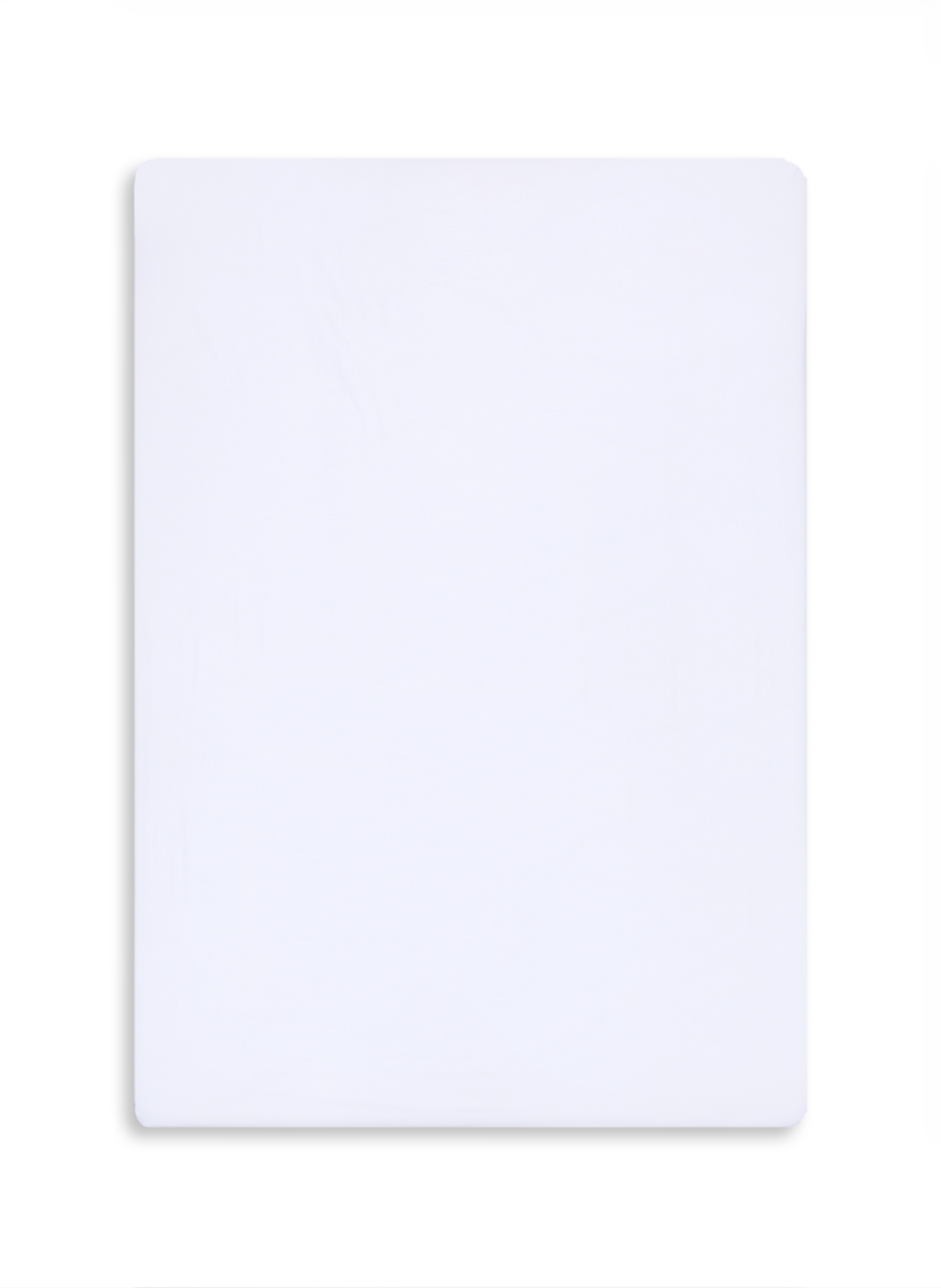 AU PRINTEMPS PARIS Drap housse en satin de coton Blanc