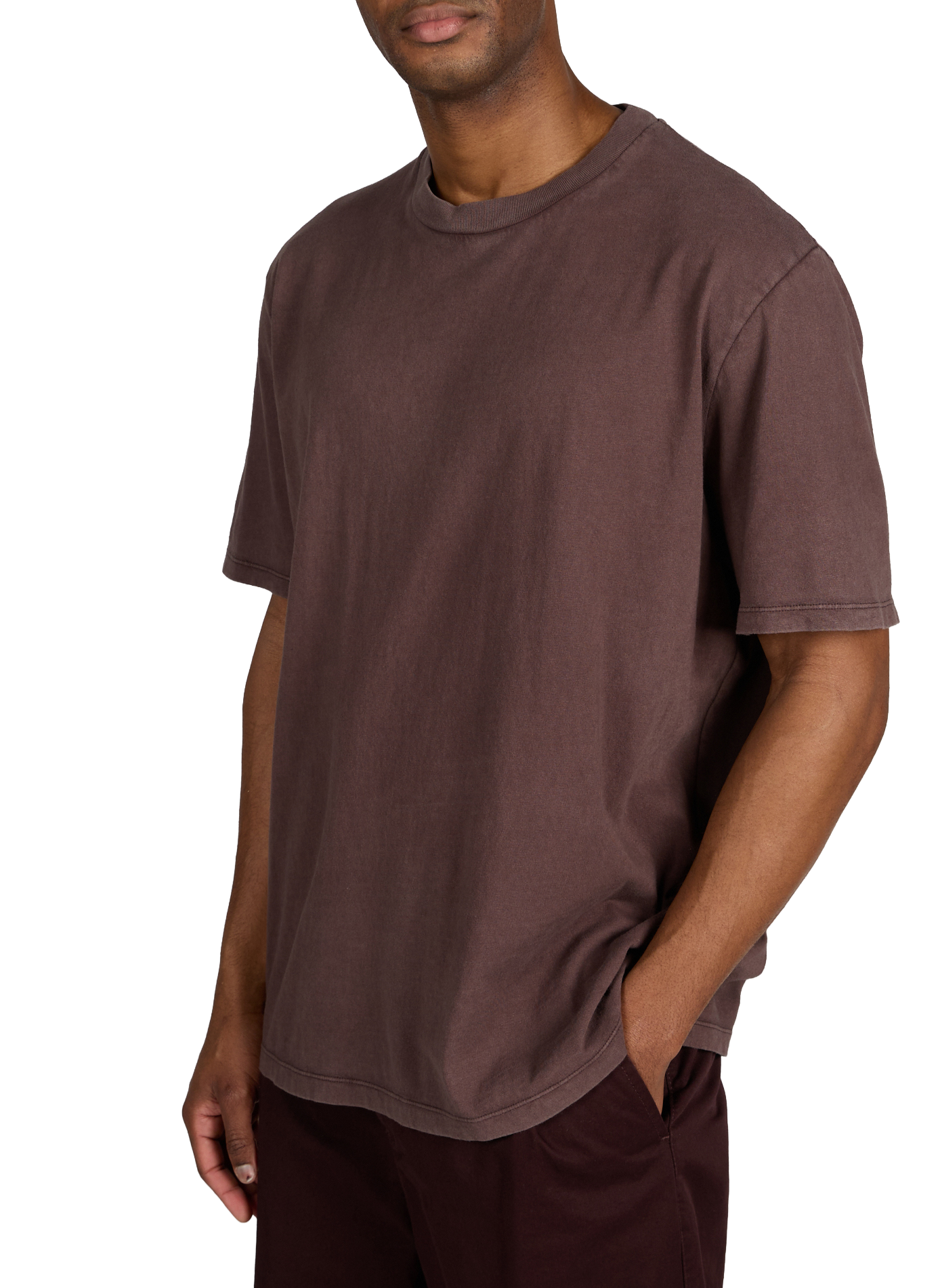 T-shirt à col rond en coton OUR LEGACY Marron