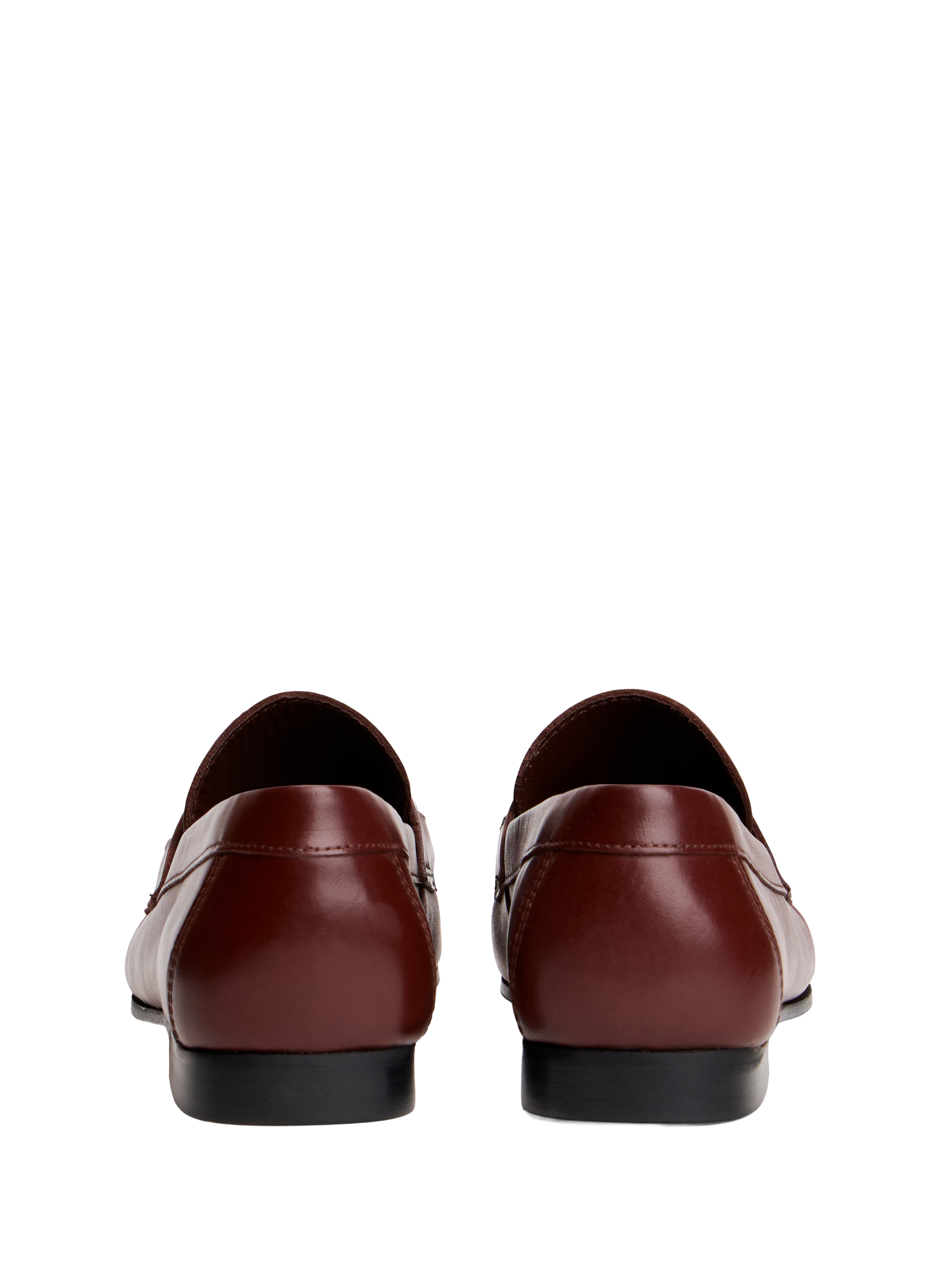 Loafers with smooth leather and bit detail TOMMY HILFIGER Brown