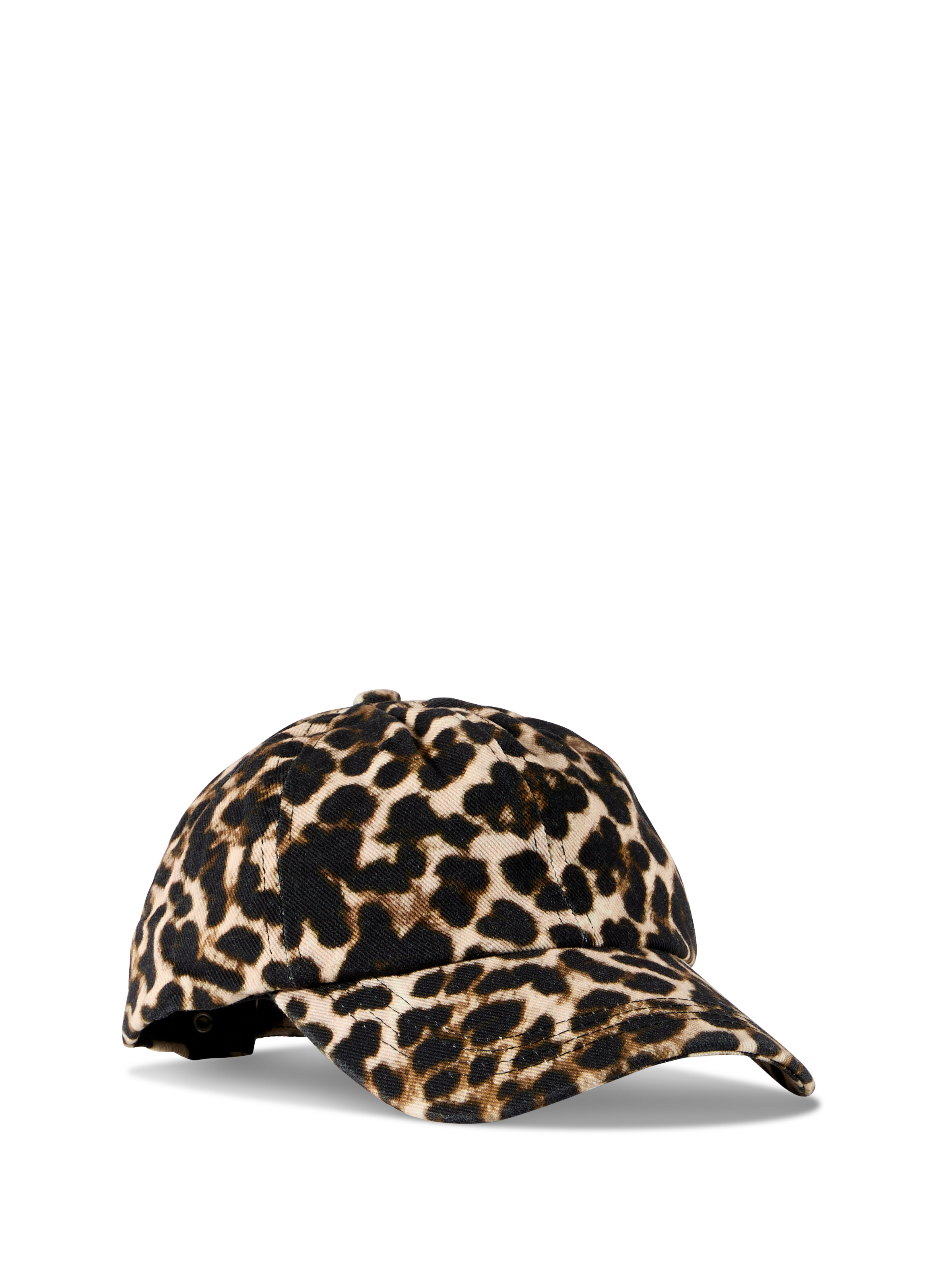 Casquette léopard en coton AU PRINTEMPS PARIS Marron