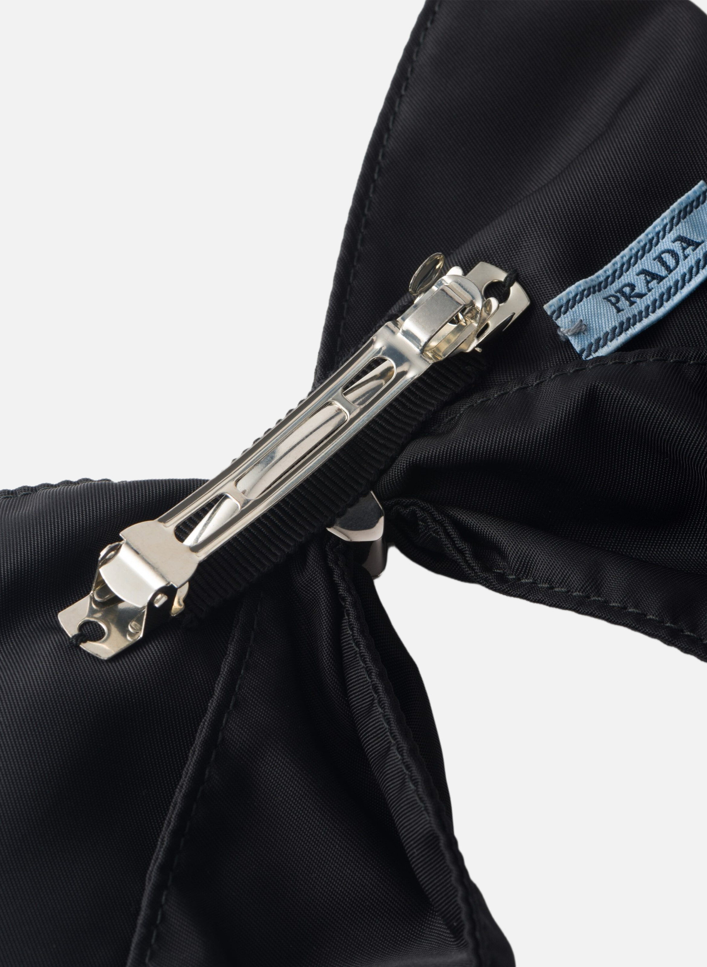 Barrette en re-nylon PRADA Noir