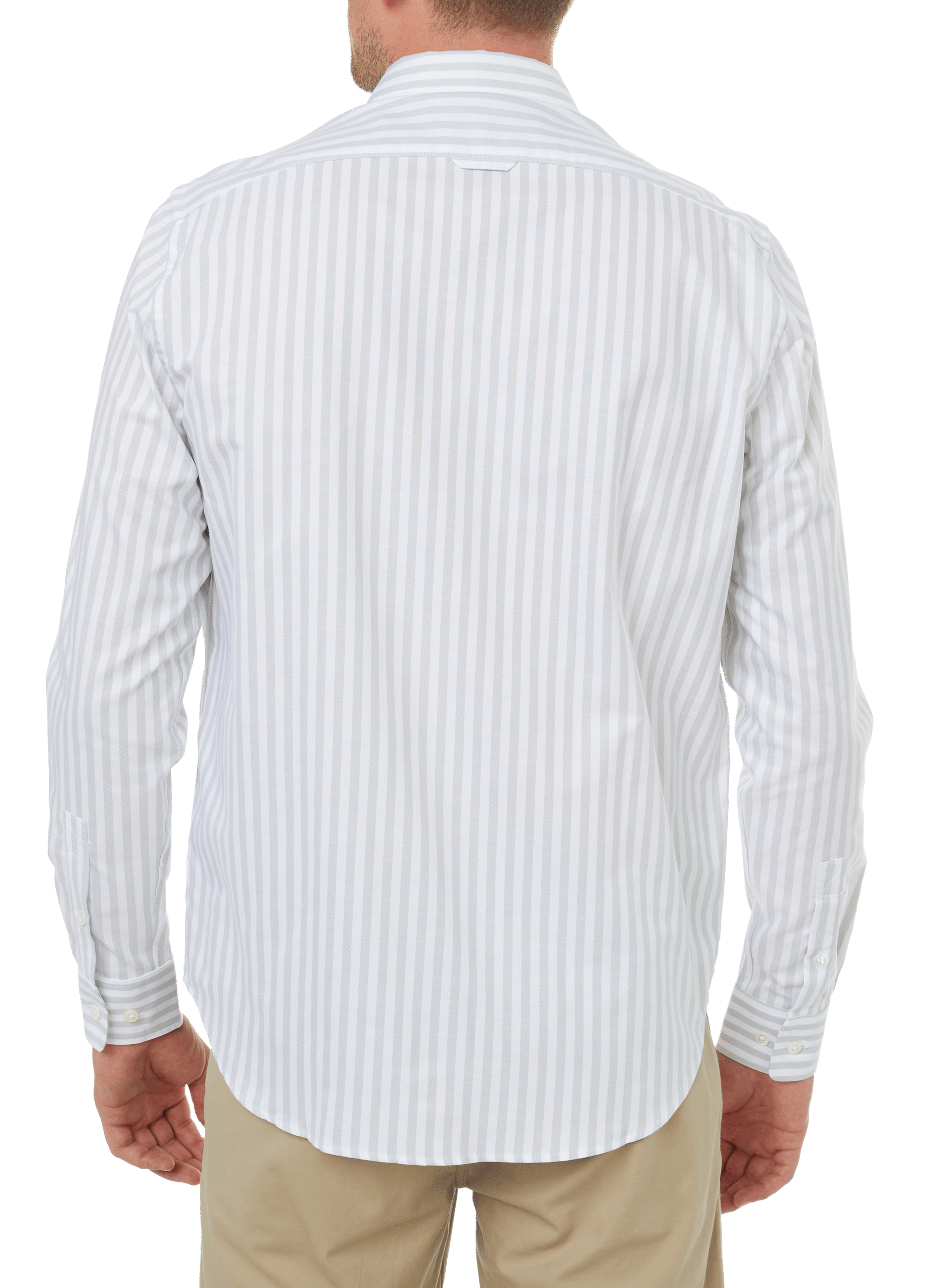 Chemise rayée en coton EDITIONS 102 Vert