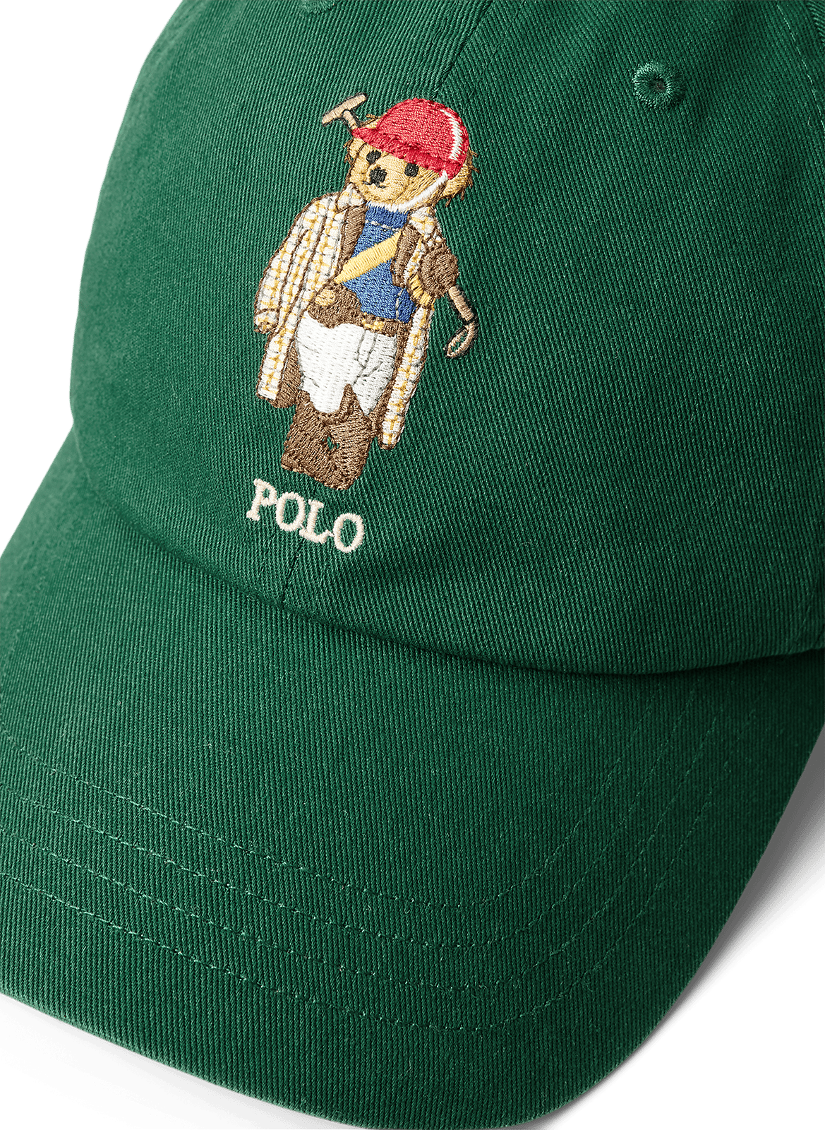 Embroidered cotton baseball cap POLO RALPH LAUREN Green