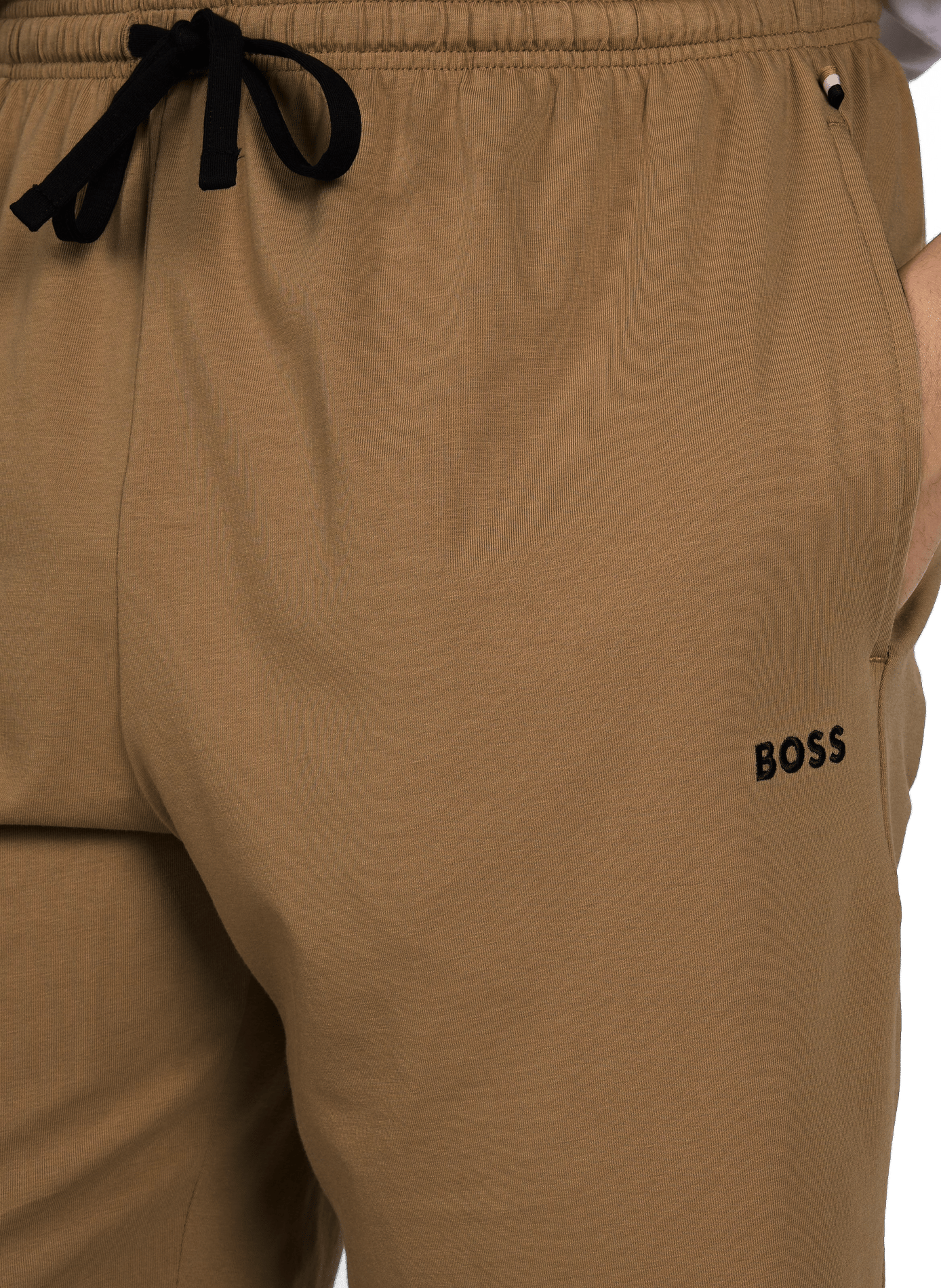 Short droit en coton mélangé BOSS Beige