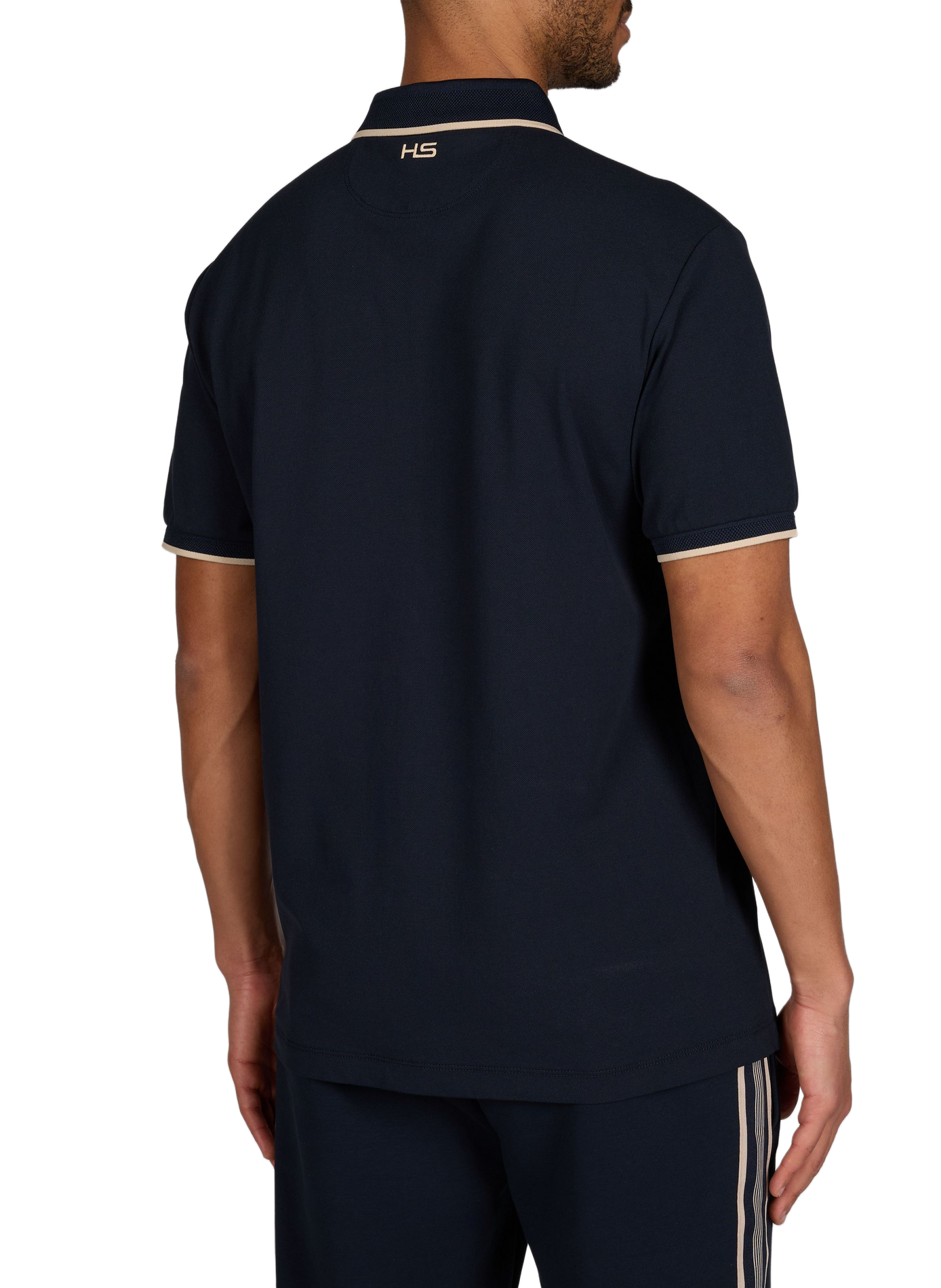 Polo à manches courtes en coton mélangé HACKETT Bleu