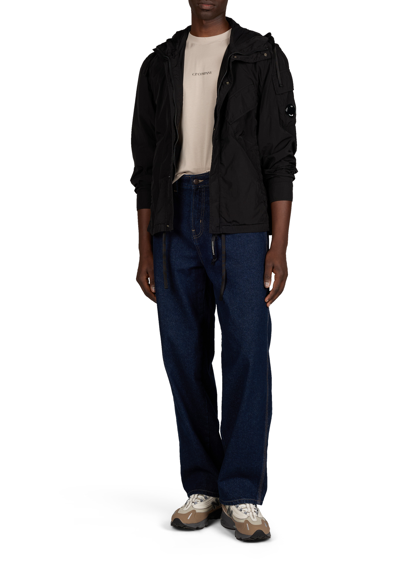 Cotton Logo T-shirt CP COMPANY Beige