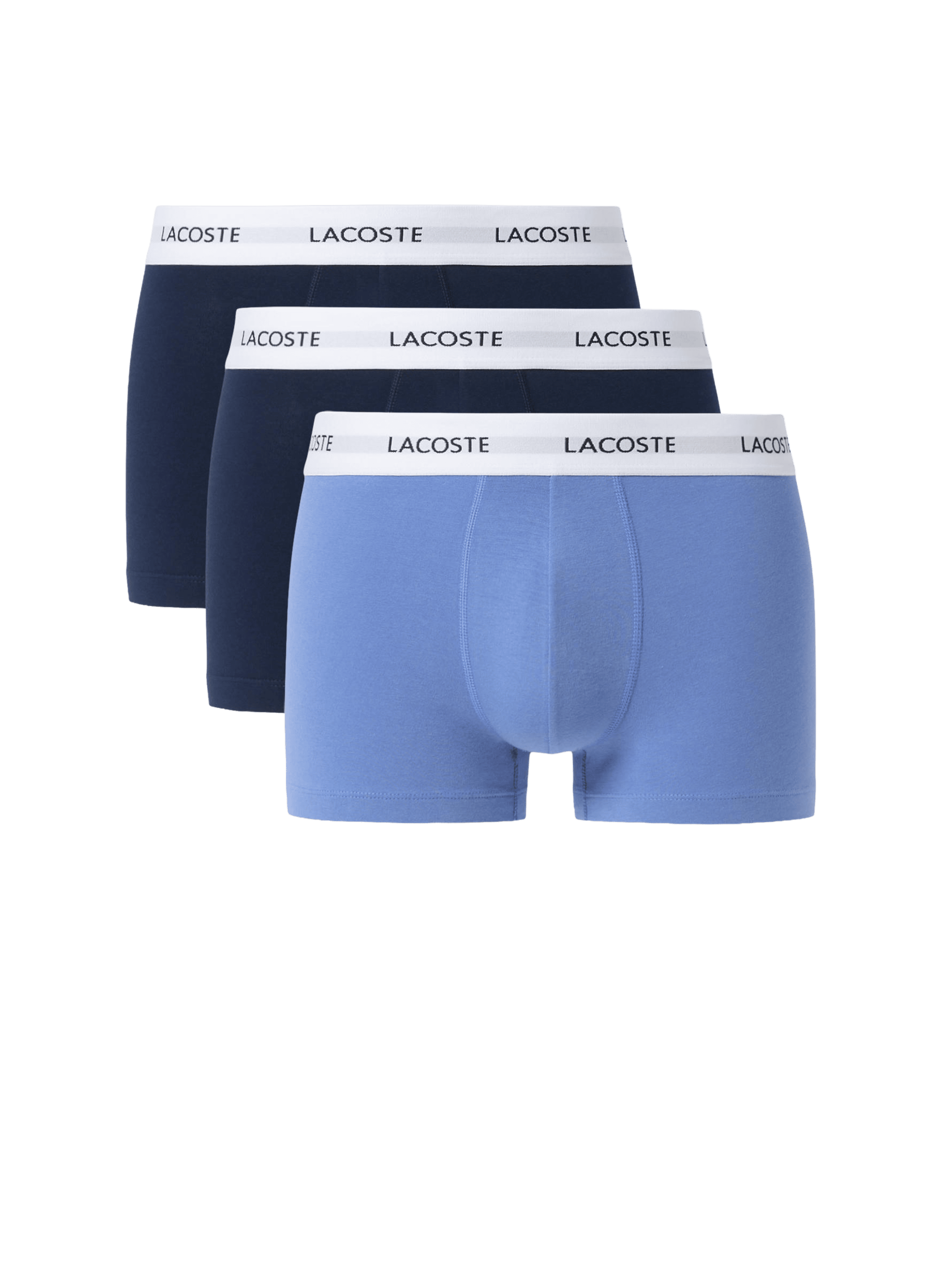 Set of 3 mixed cotton boxer shorts LACOSTE Multicolour