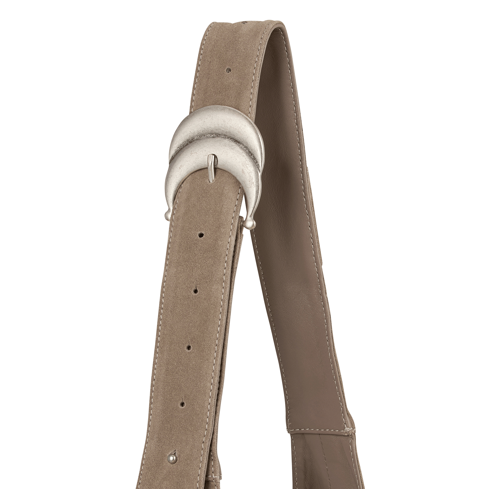 Sac bandoulière en cuir youyou BA&SH Marron