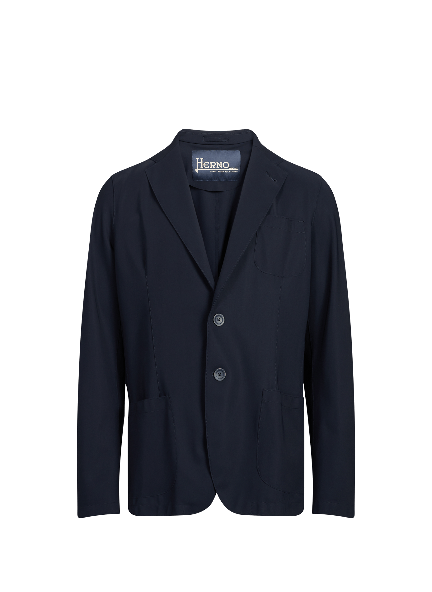 Blazer droit uni HERNO Bleu