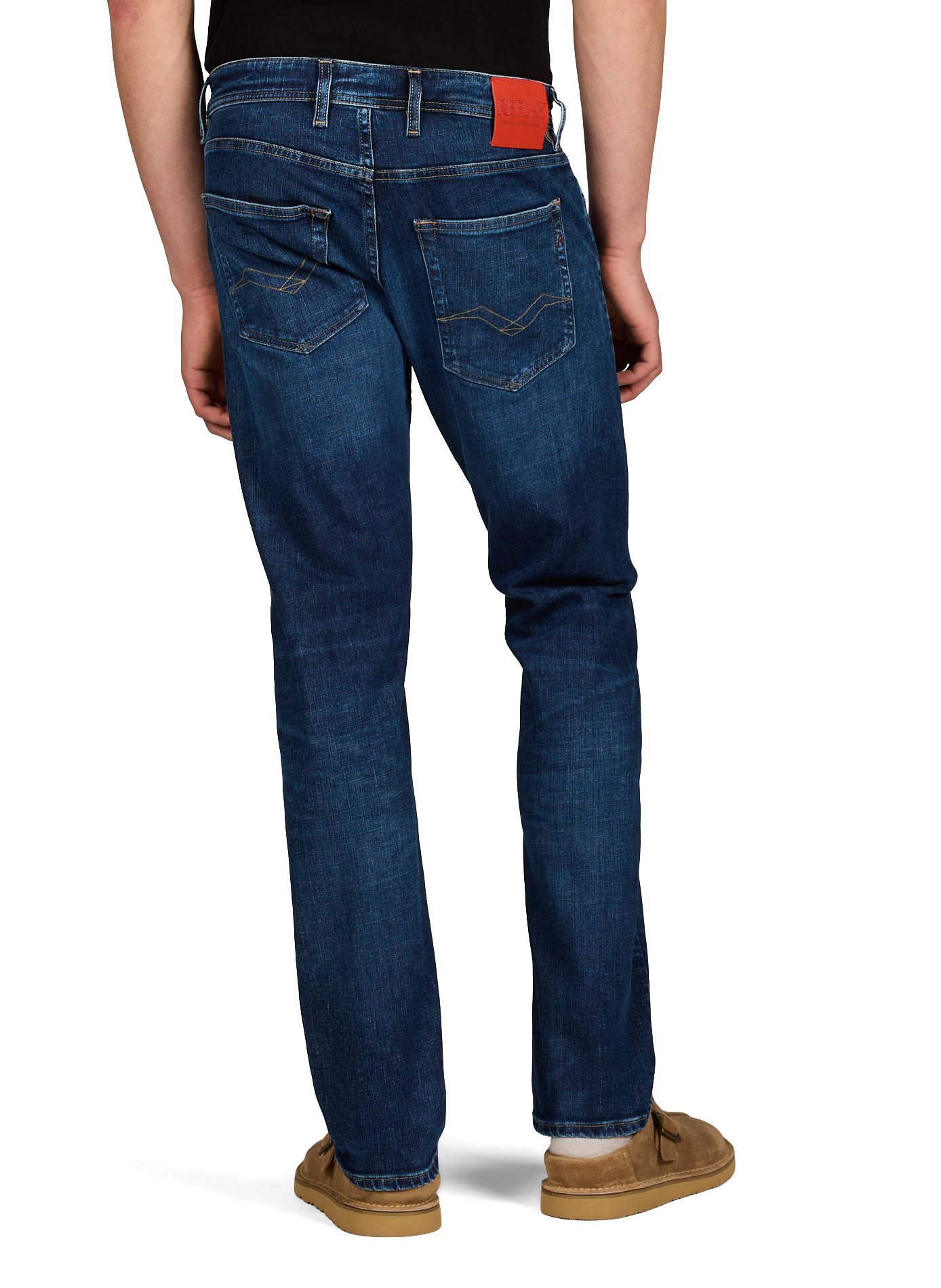 Jean droit en coton mélangé REPLAY Bleu