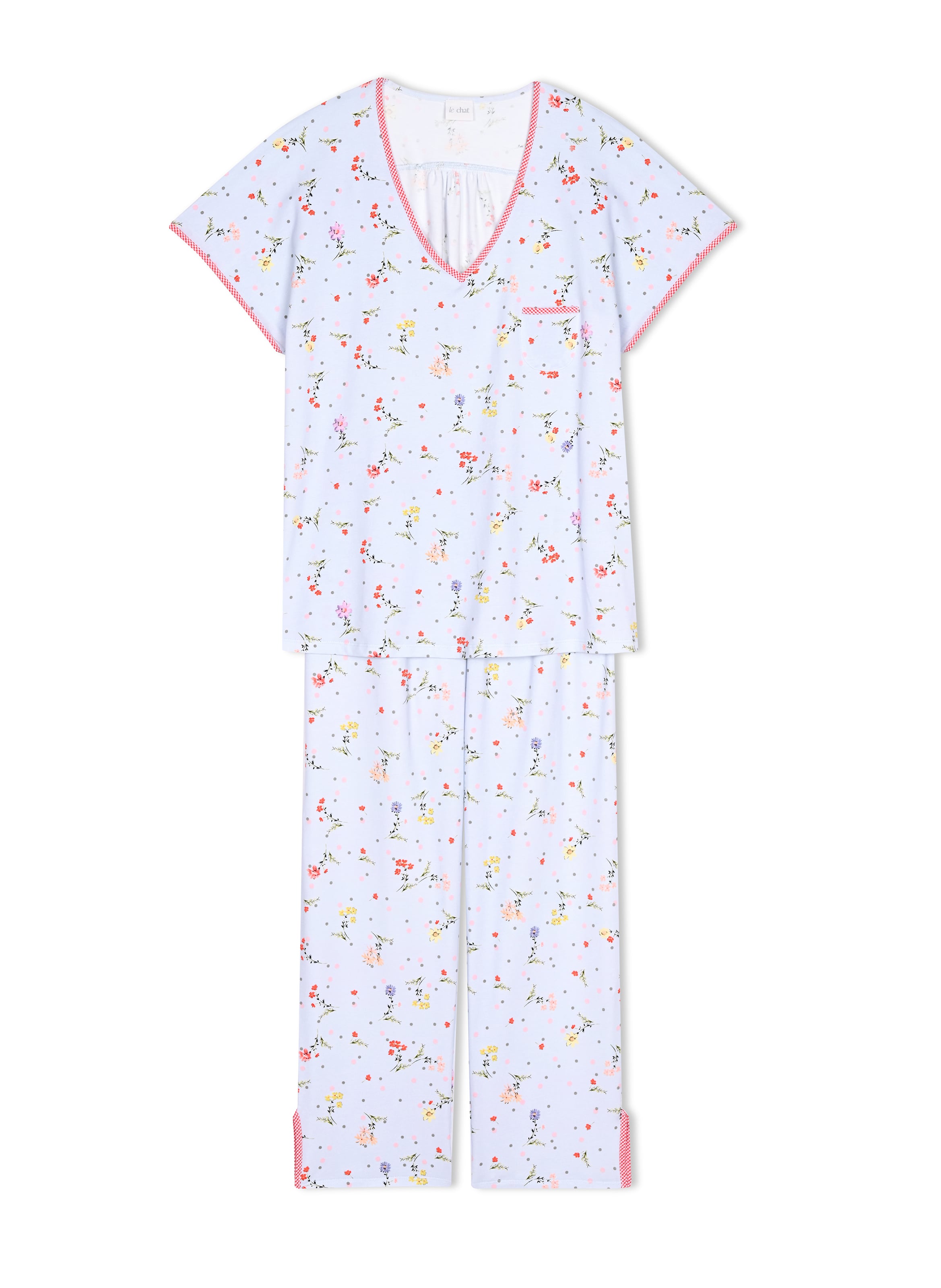 Pyjama en coton daisy 202 LE CHAT Multicolore