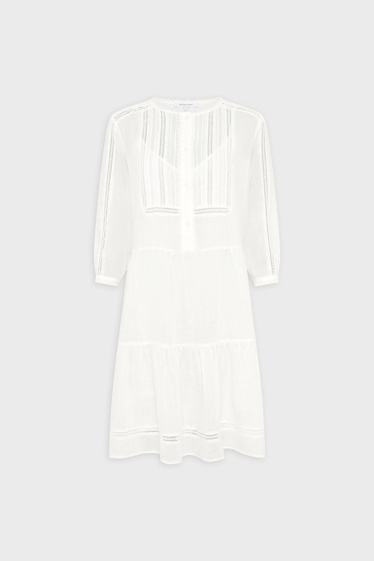 Robe courte et droite à dentelle - riane GERARD DAREL Beige