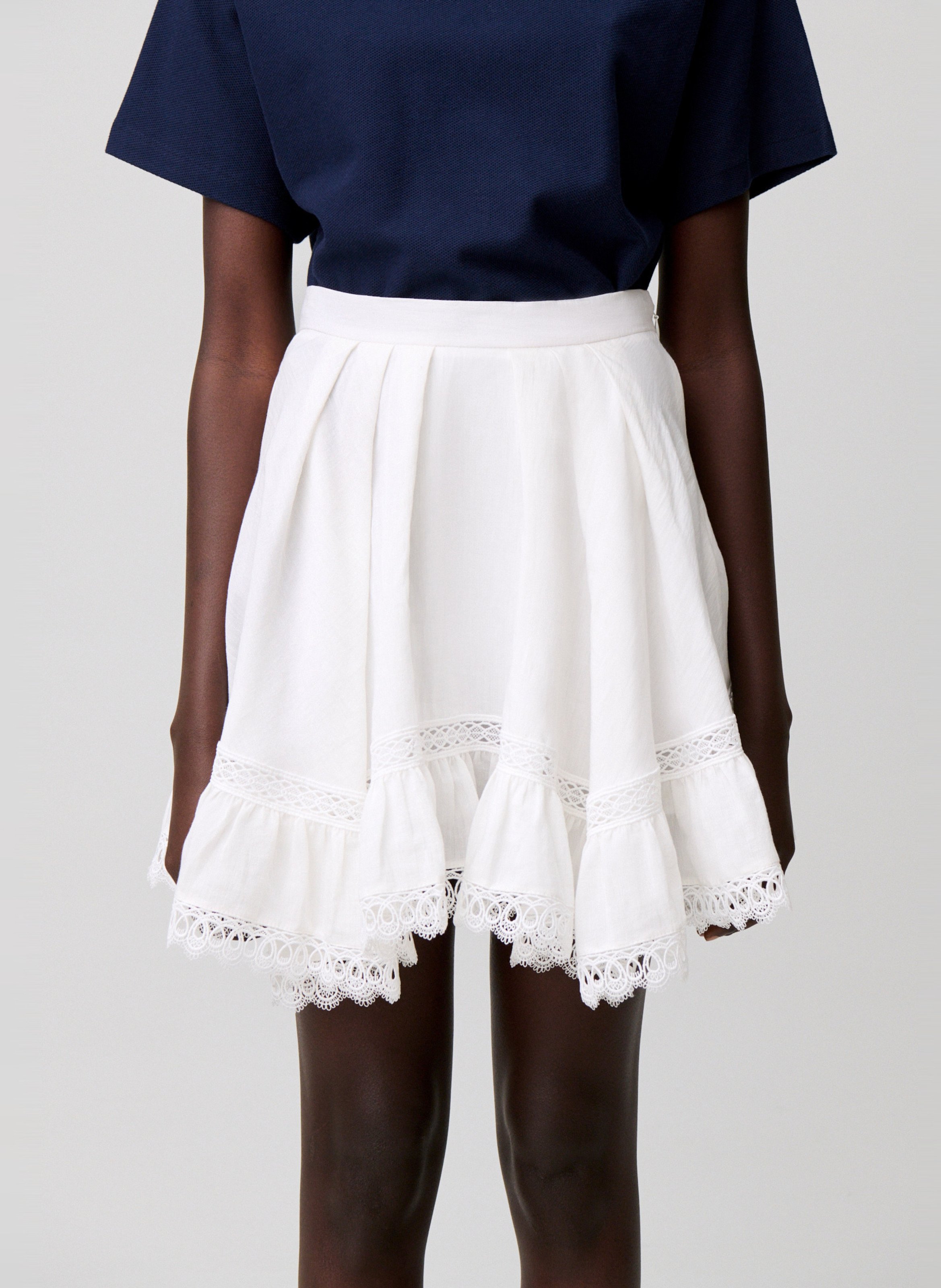 Jupe courte CLAUDIE PIERLOT Beige