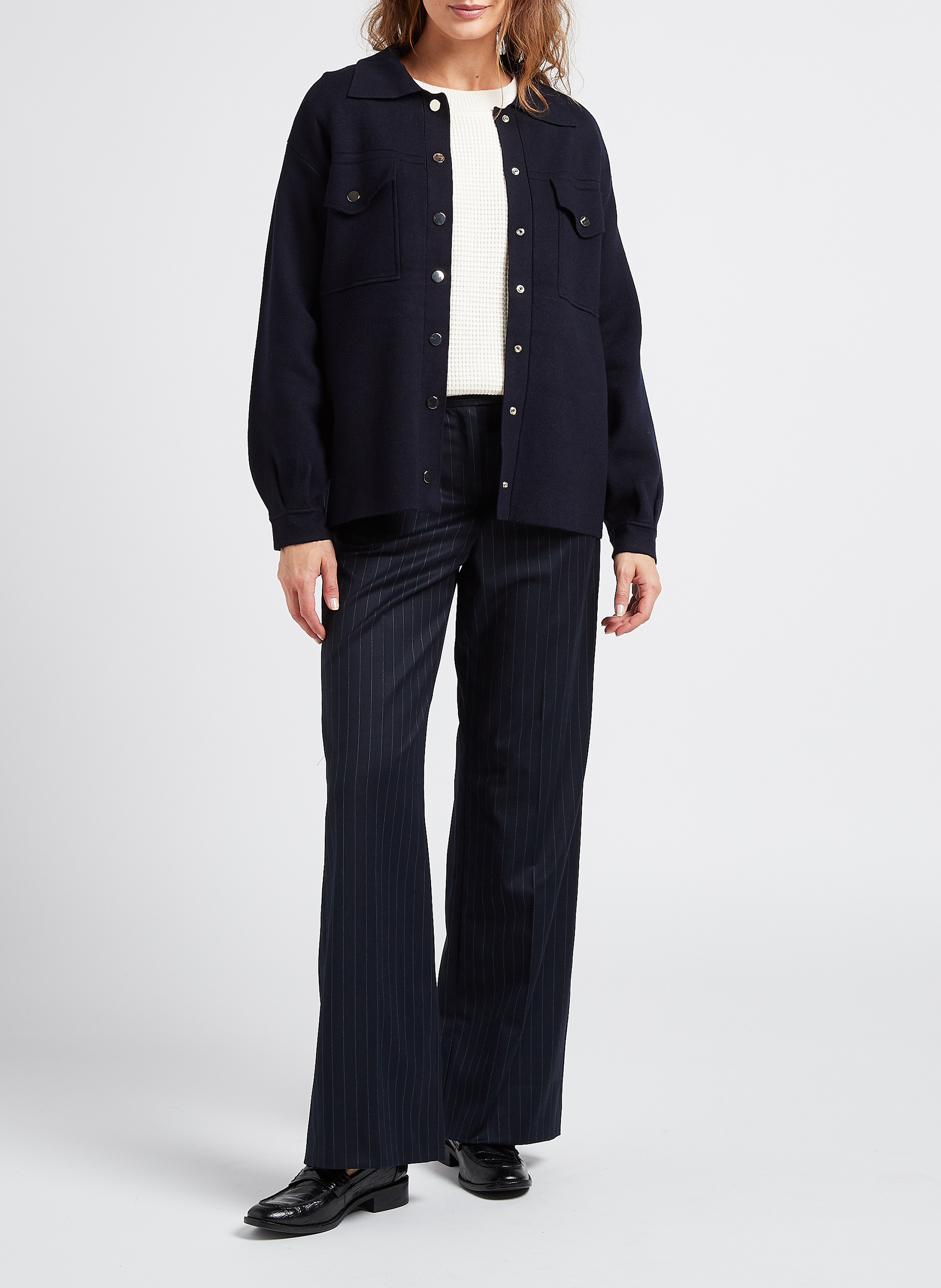 Pantalon taille haute large layla MAISON 123 Bleu