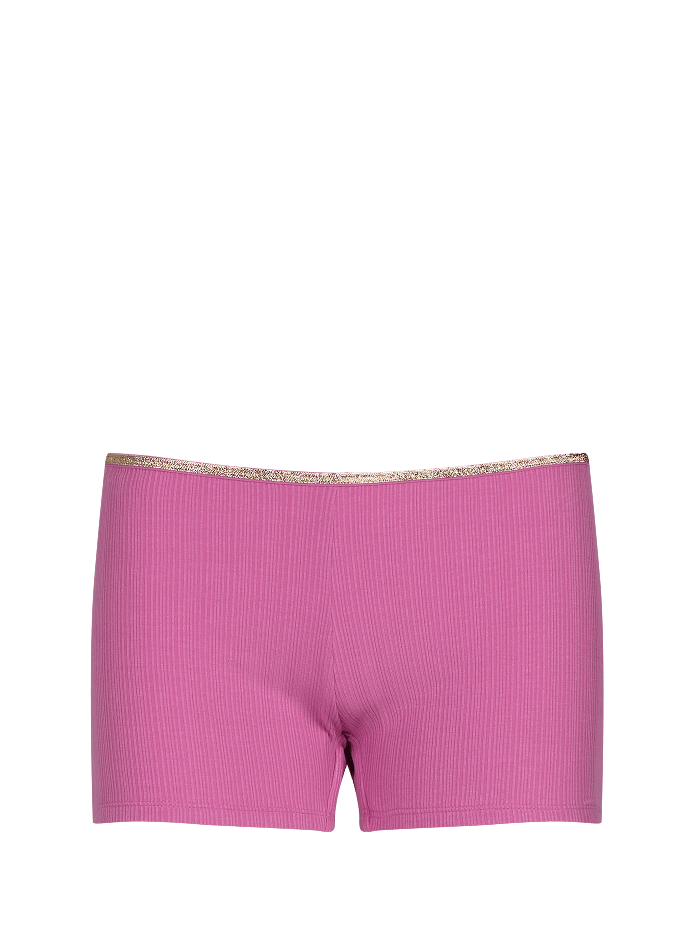 Textured shorts with gold trim LA NOUVELLE Pink