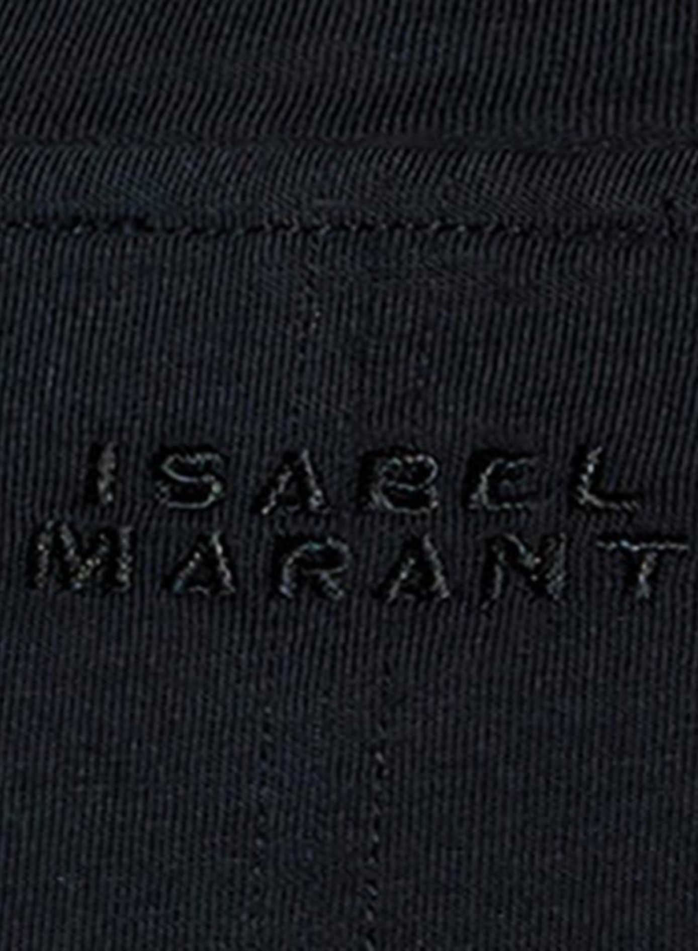 Zelitos T-shirt with plain cotton shoulder pads ISABEL MARANT Black