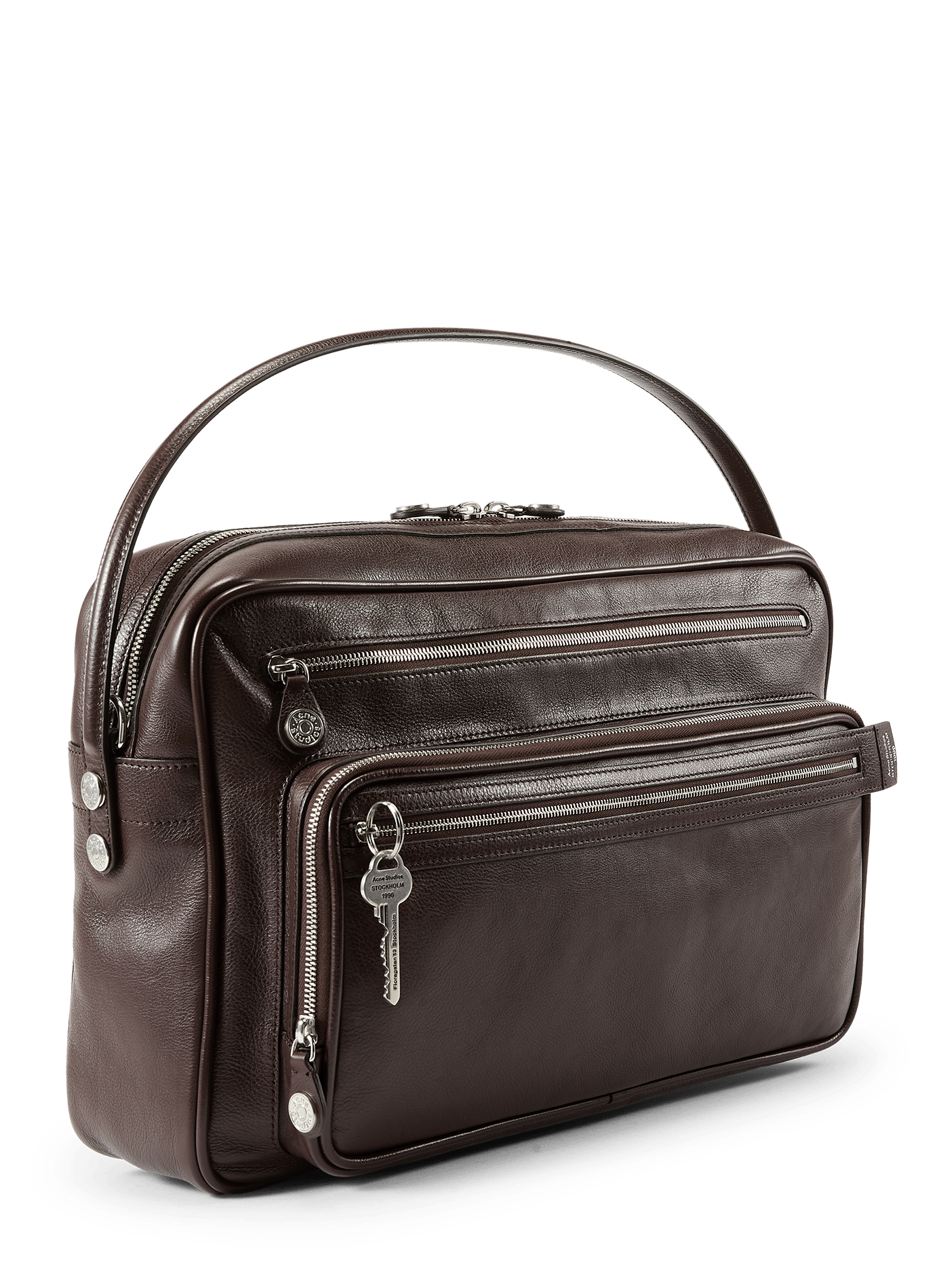 Sac à bandoulière Camero en cuir ACNE STUDIOS Marron
