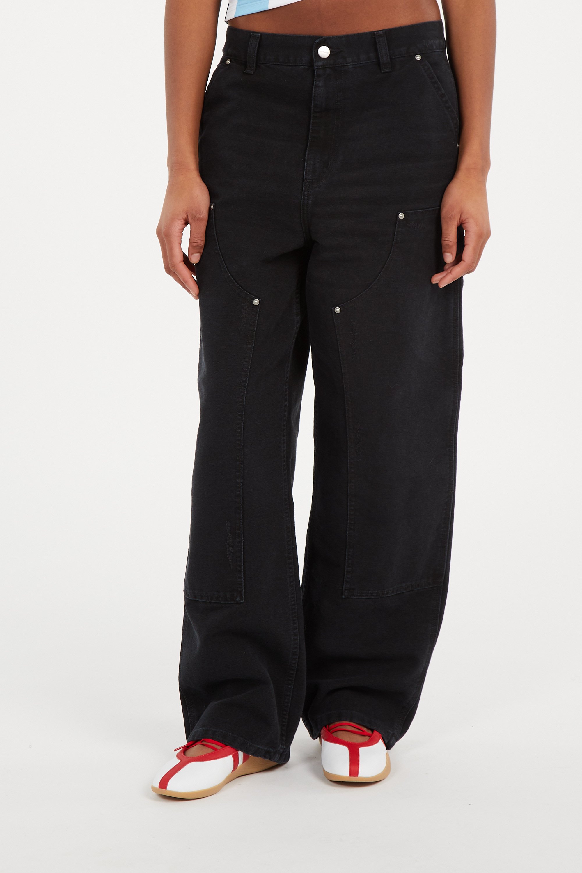 Pantalon w' brandon double knee pant CARHARTT WIP Gris