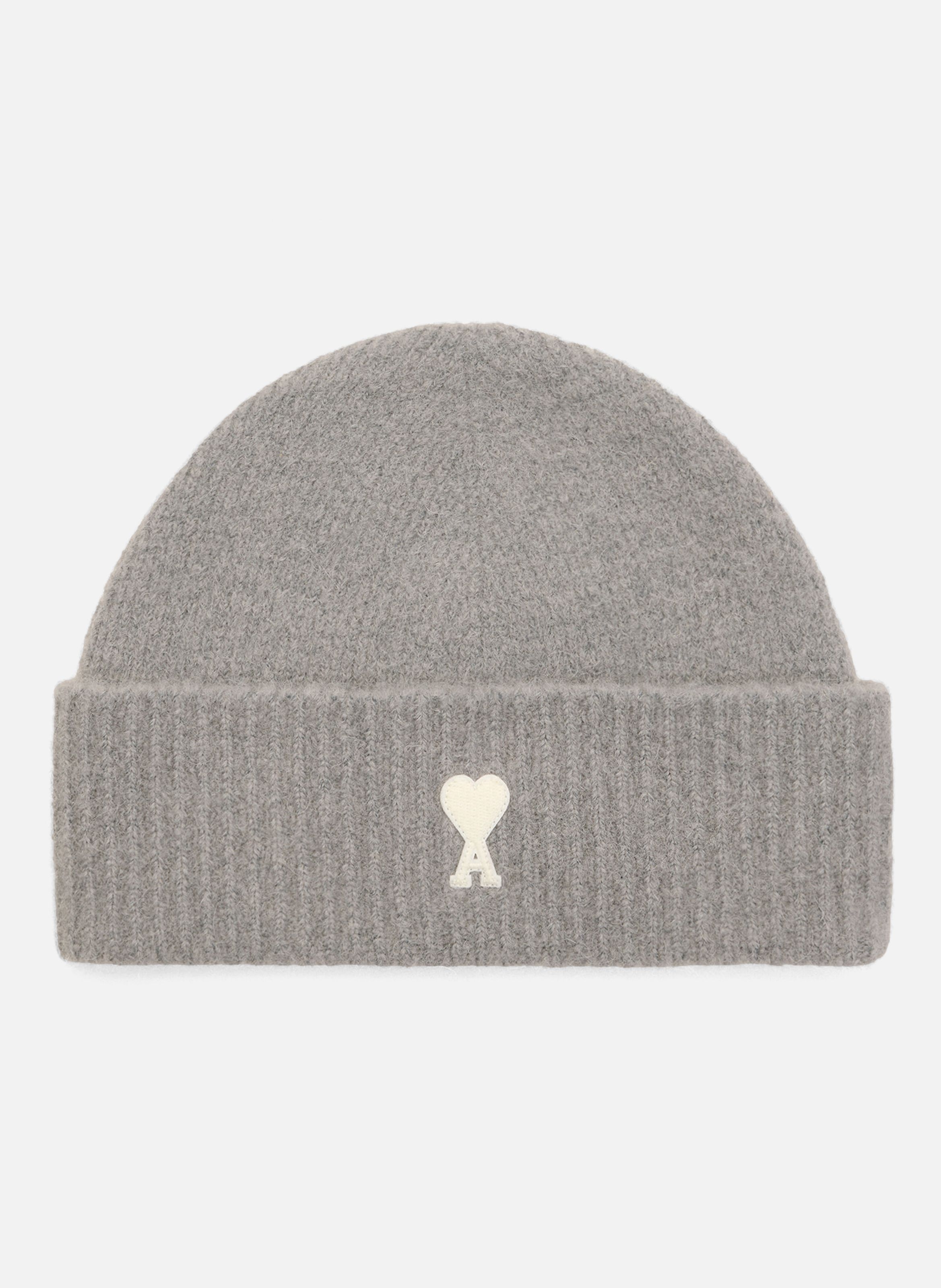 Bonnet unisexe en alpaga ami de coeur AMI PARIS Gris