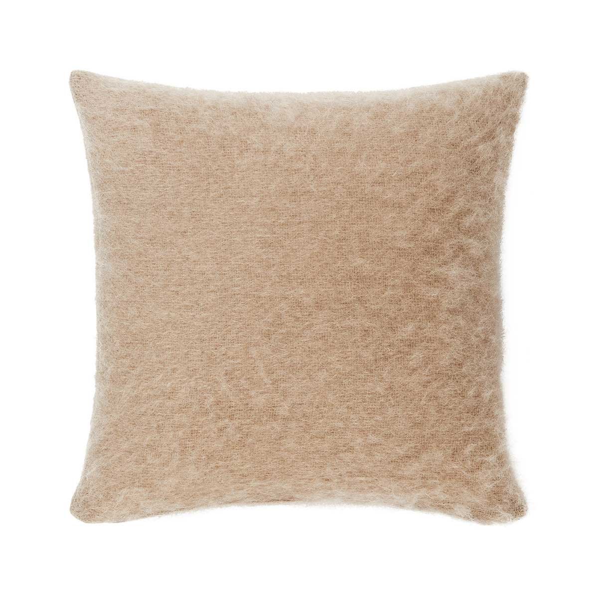 Housse de coussin  en mohair, mohair MarronYVES DELORME