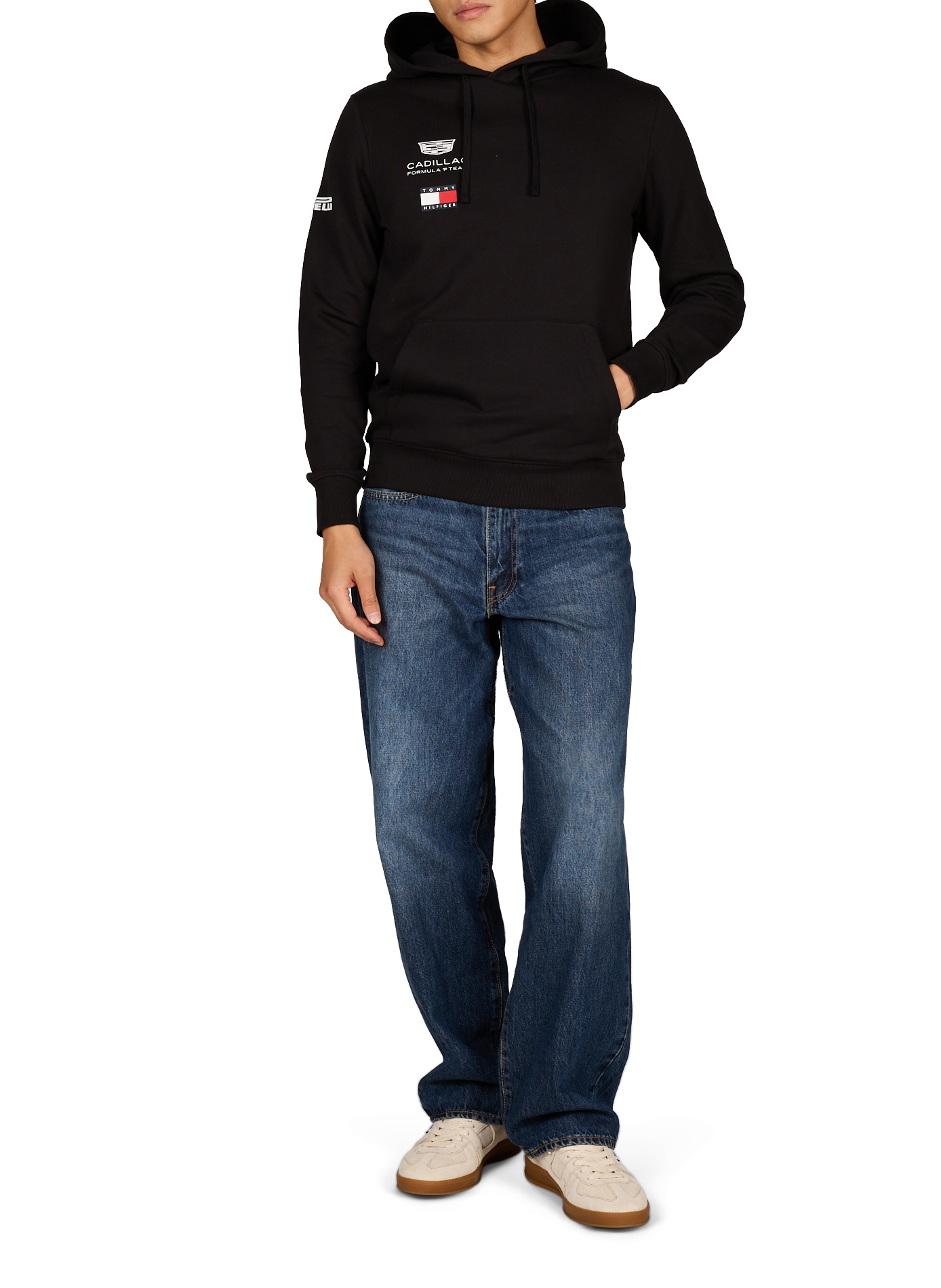 Sweatshirt Cadillac F1 Team à logo en coton TOMMY HILFIGER Noir