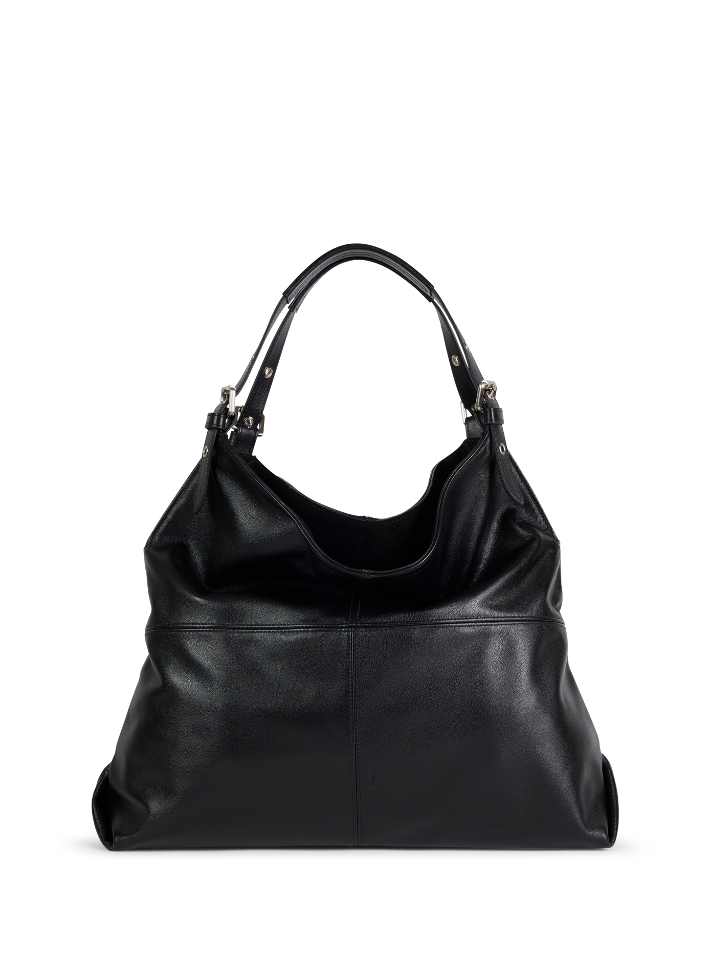 Schultertasche aus Leder NAT & NIN Schwarz