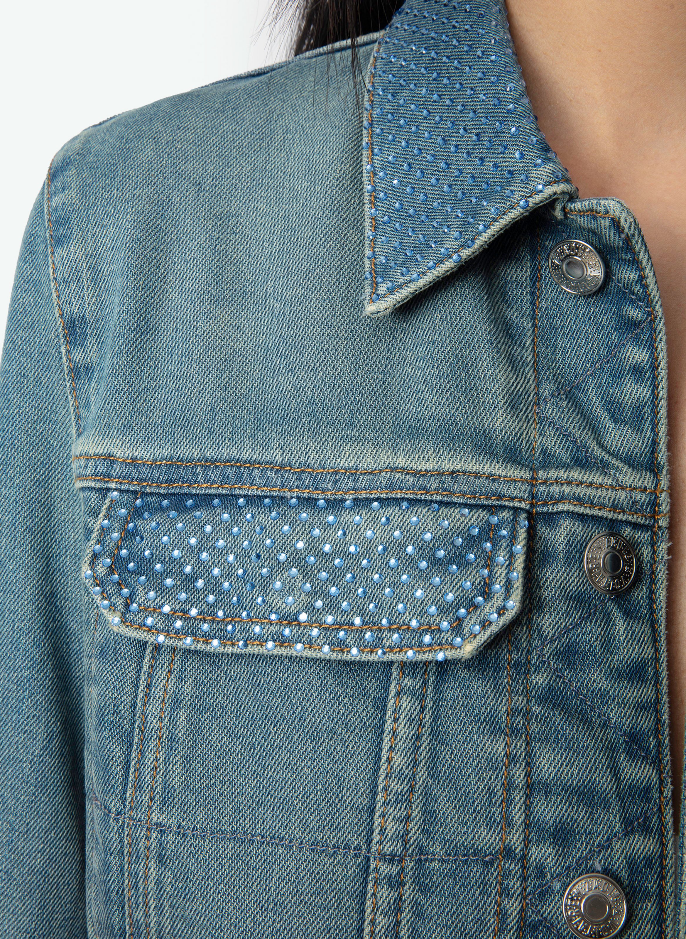 Veste col classique en coton mélangé kioky ZADIG&VOLTAIRE Bleu