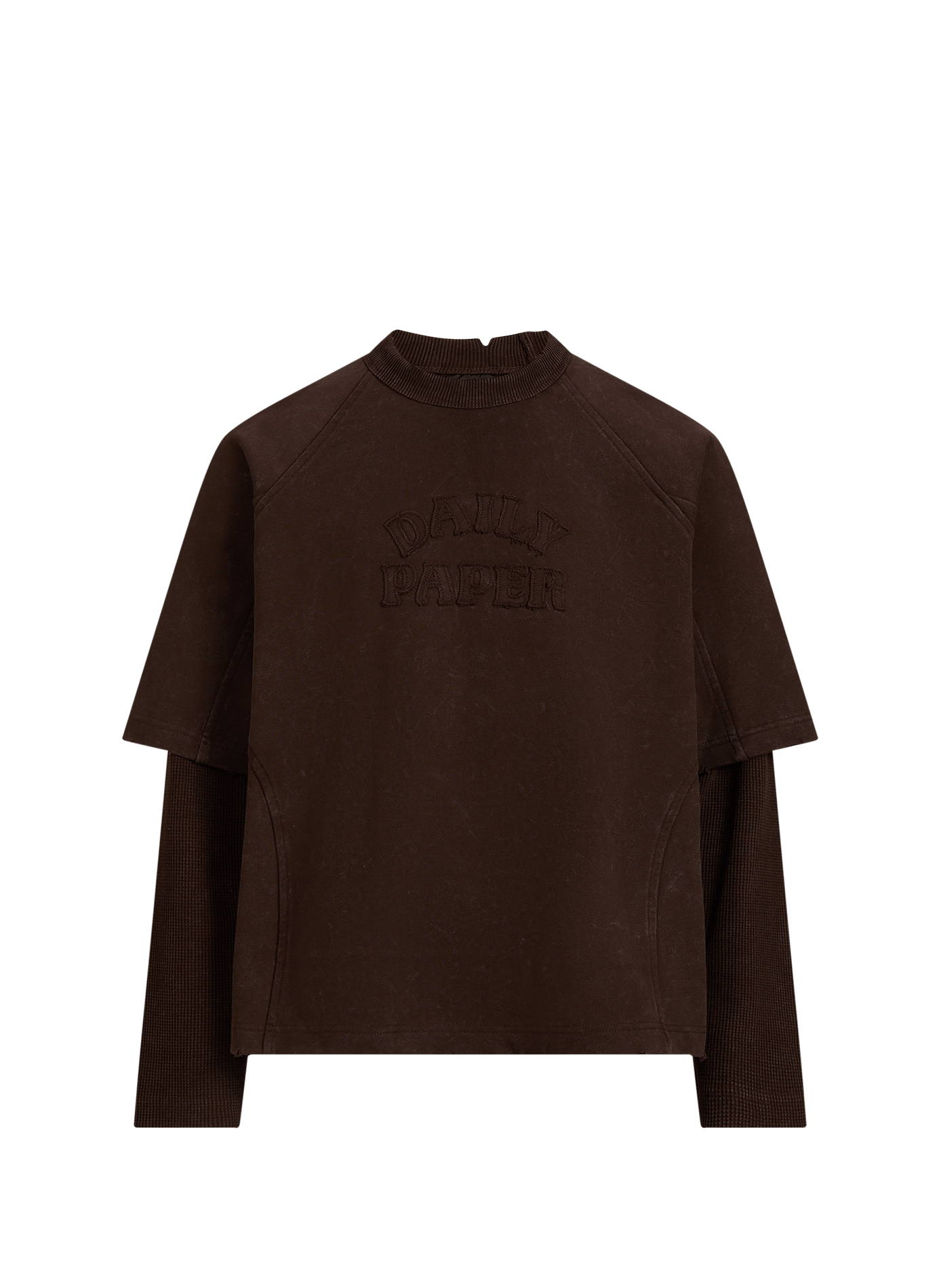 Weiter Sweatshirt mit einfarbiger Stickerei DAILY PAPER Braun