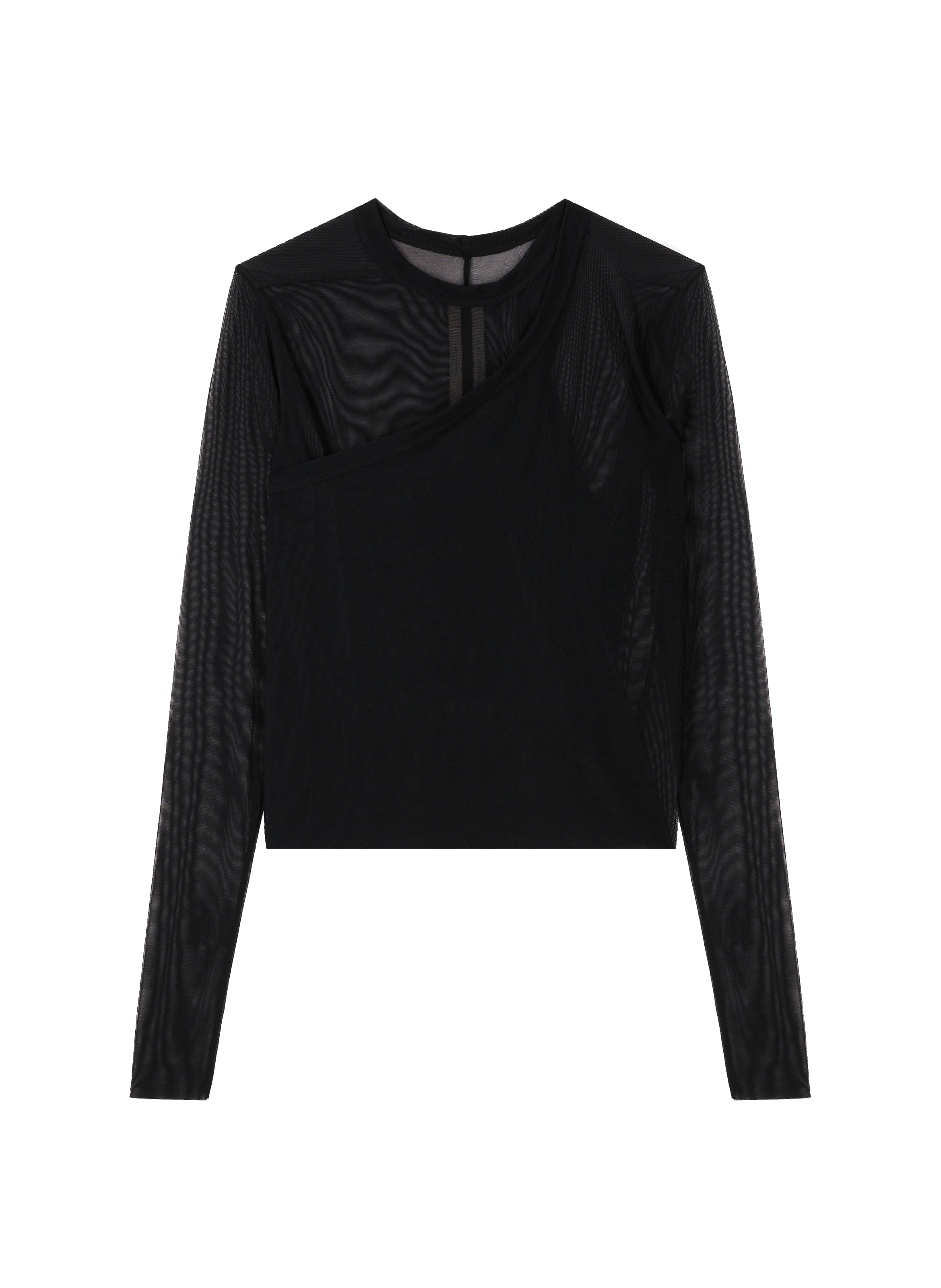 Top asymétrique en mesh