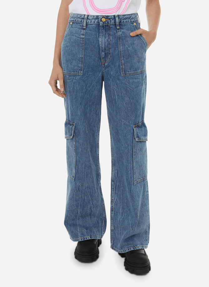 Wide-leg jeans with pockets GANNI