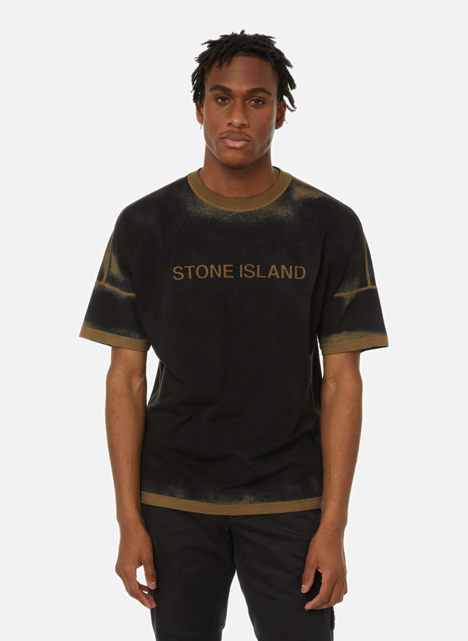 Bedrucktes Baumwoll-T-Shirt STONE ISLAND