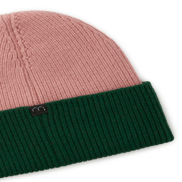 Ma Poesie Knitted Beanie In Pink