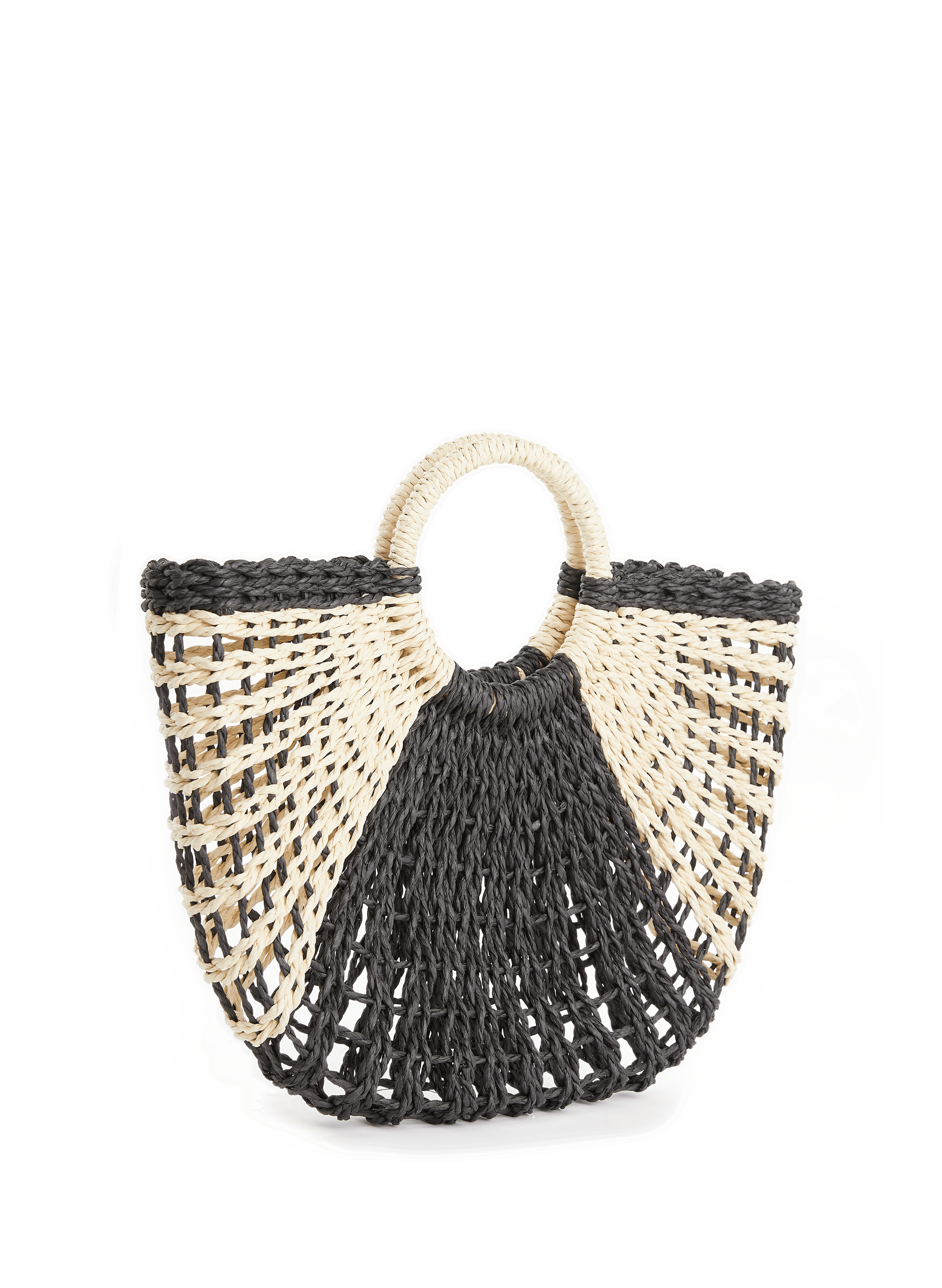 Sac de plage tressé AU PRINTEMPS PARIS Bleu