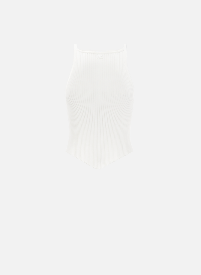 COURRÈGES ribbed knit top