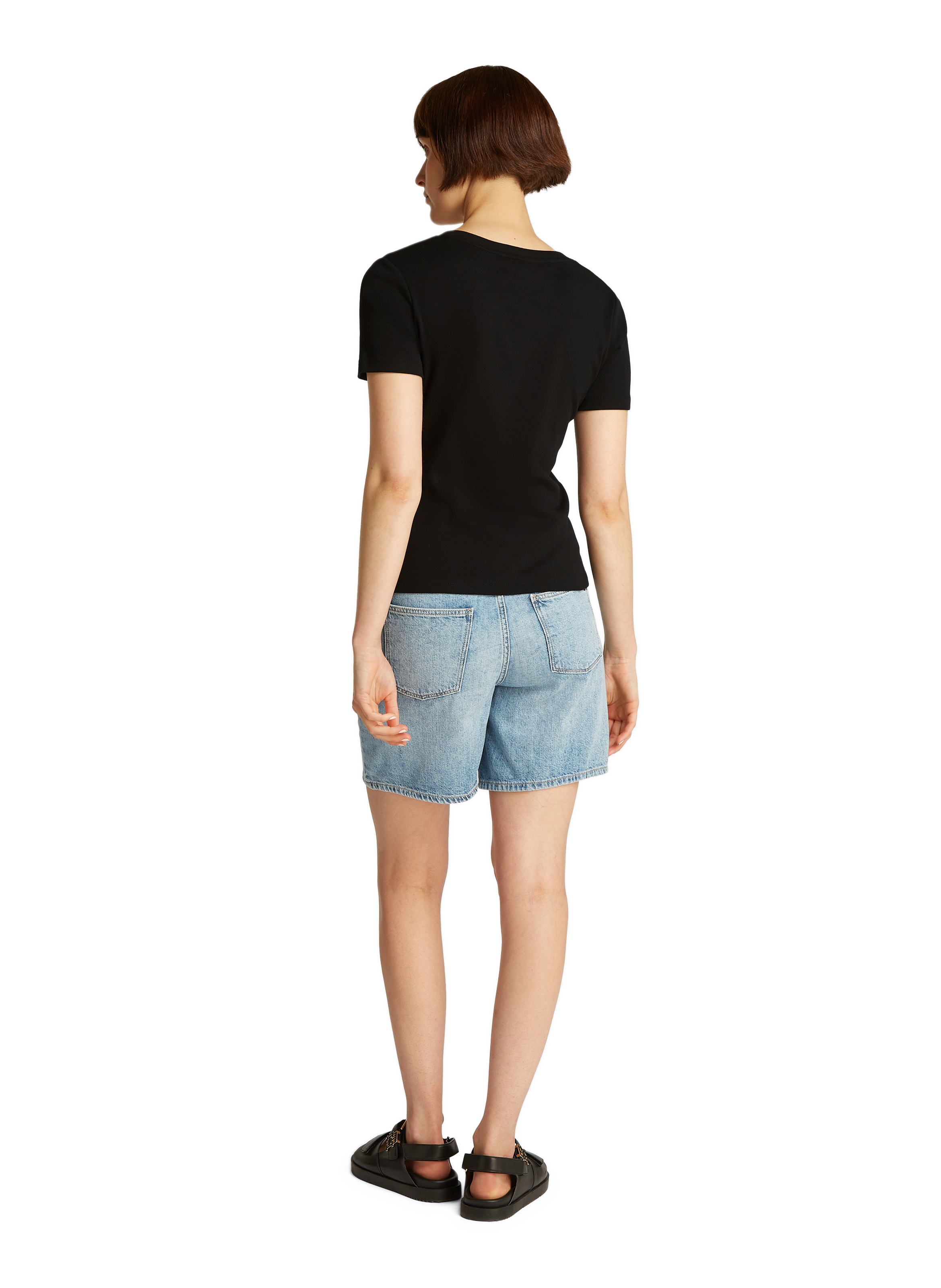 T-shirt en coton TOMMY HILFIGER Noir